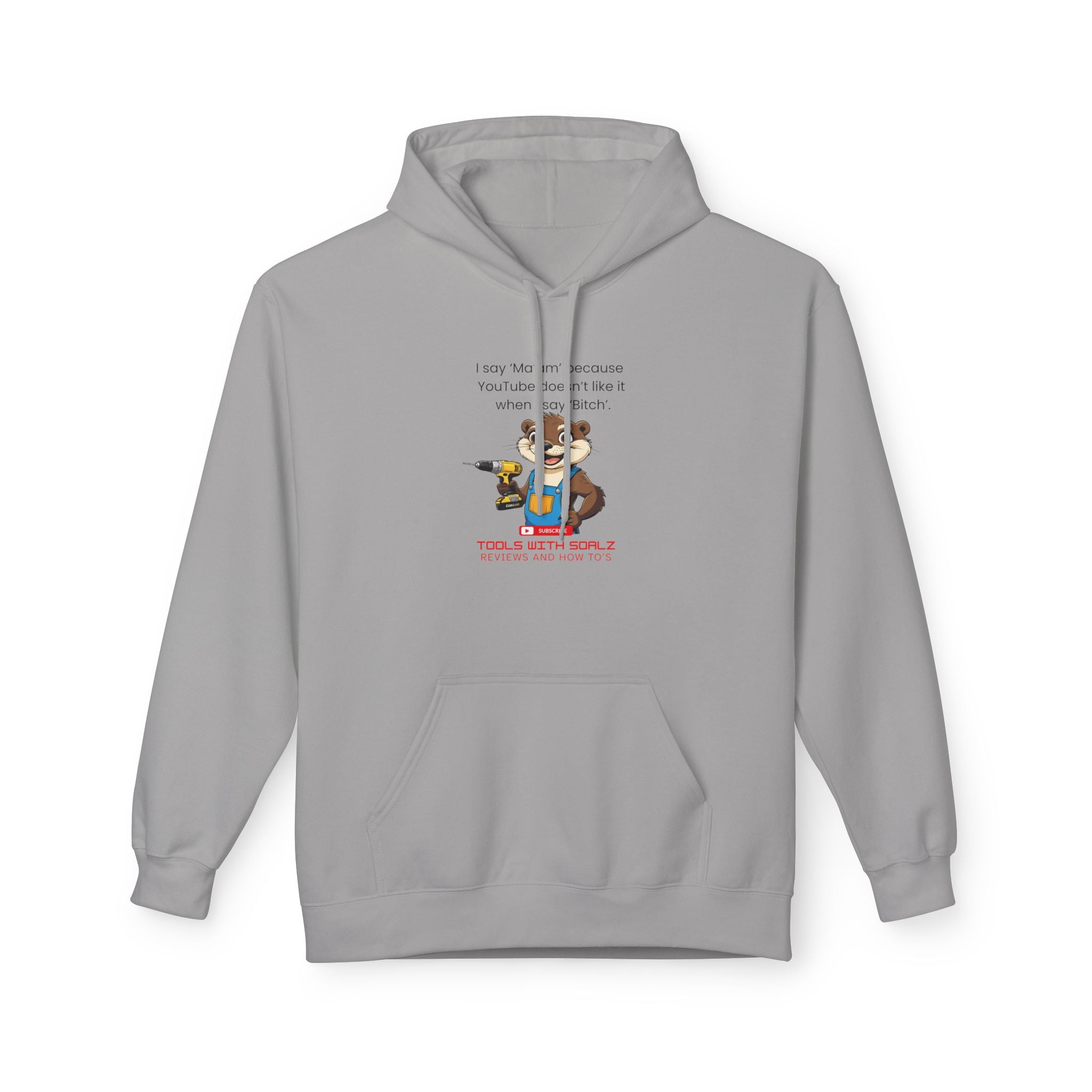 Ma'am, Tools with SoAlz, Unisex Fleece Sweatshirt, Gift for Friends, Cozy Casual Wear, Perfect for Birthdays, Holidays