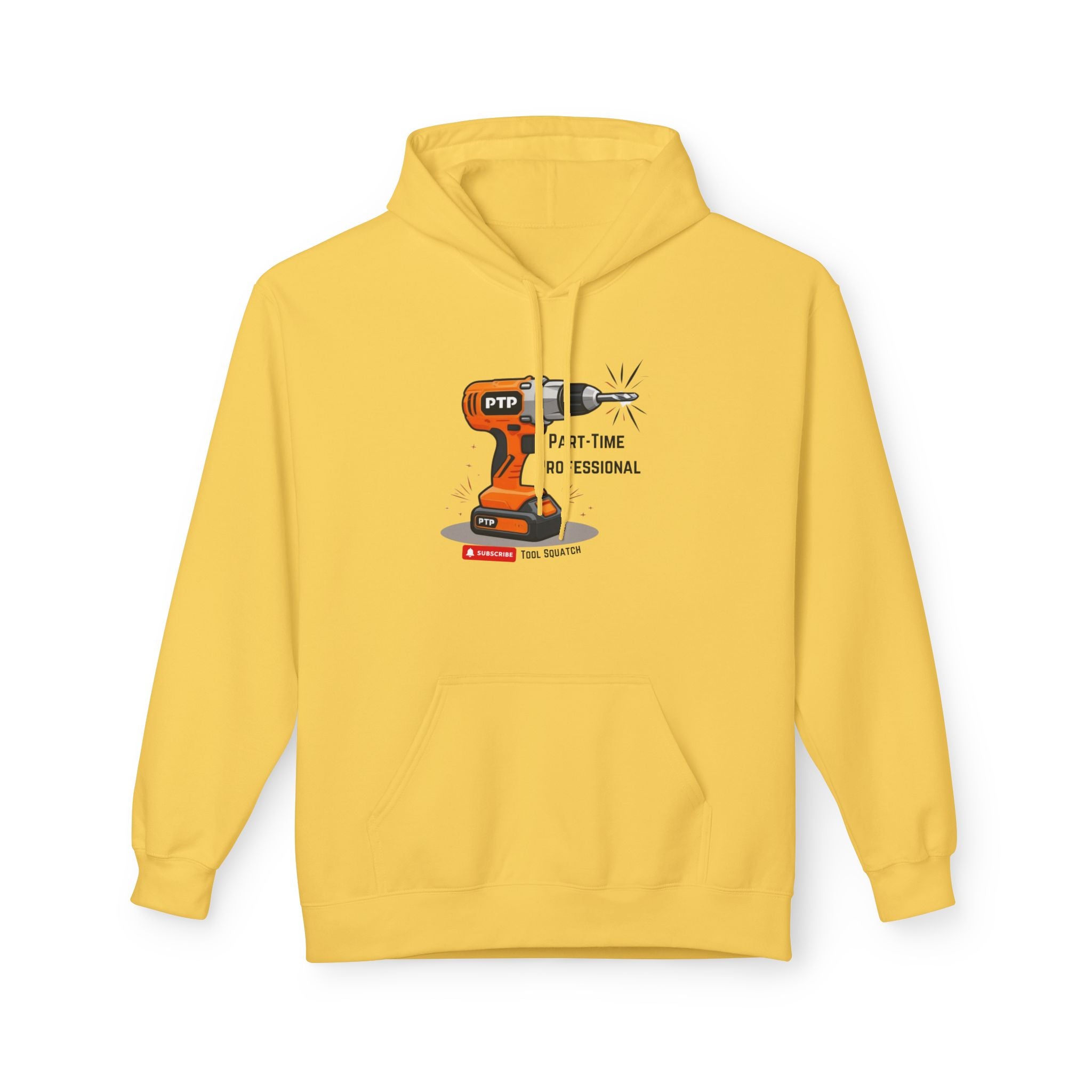 Part-Time Professional Hoodie, Tool Squatch, Crafting Apparel, Gift for Handyman, Personalized Workwear, Tool Themed Sweatshirt