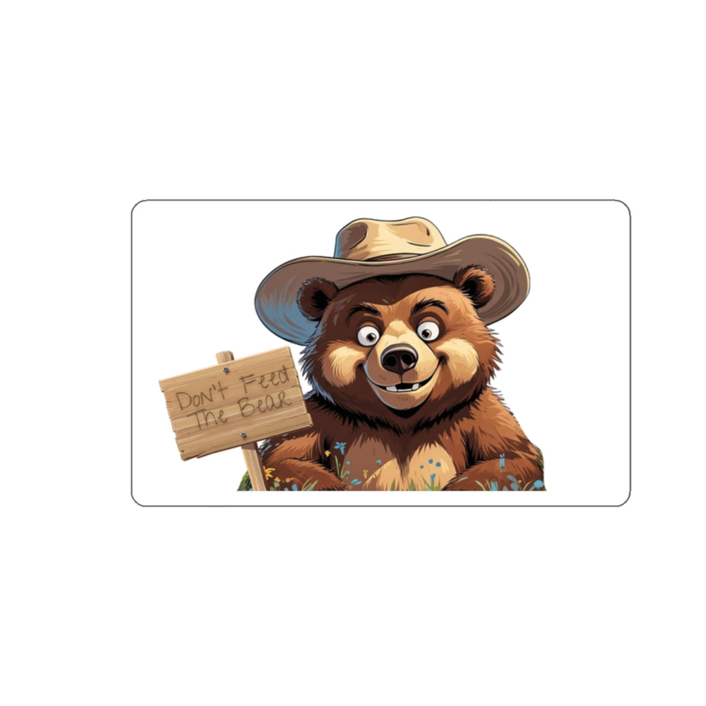 Don't Feed the Bear Die-Cut Stickers | Perfect for Laptops, Water Bottles, Journals, Gifts, and Decor | 'Don't Feed the Bear' Design