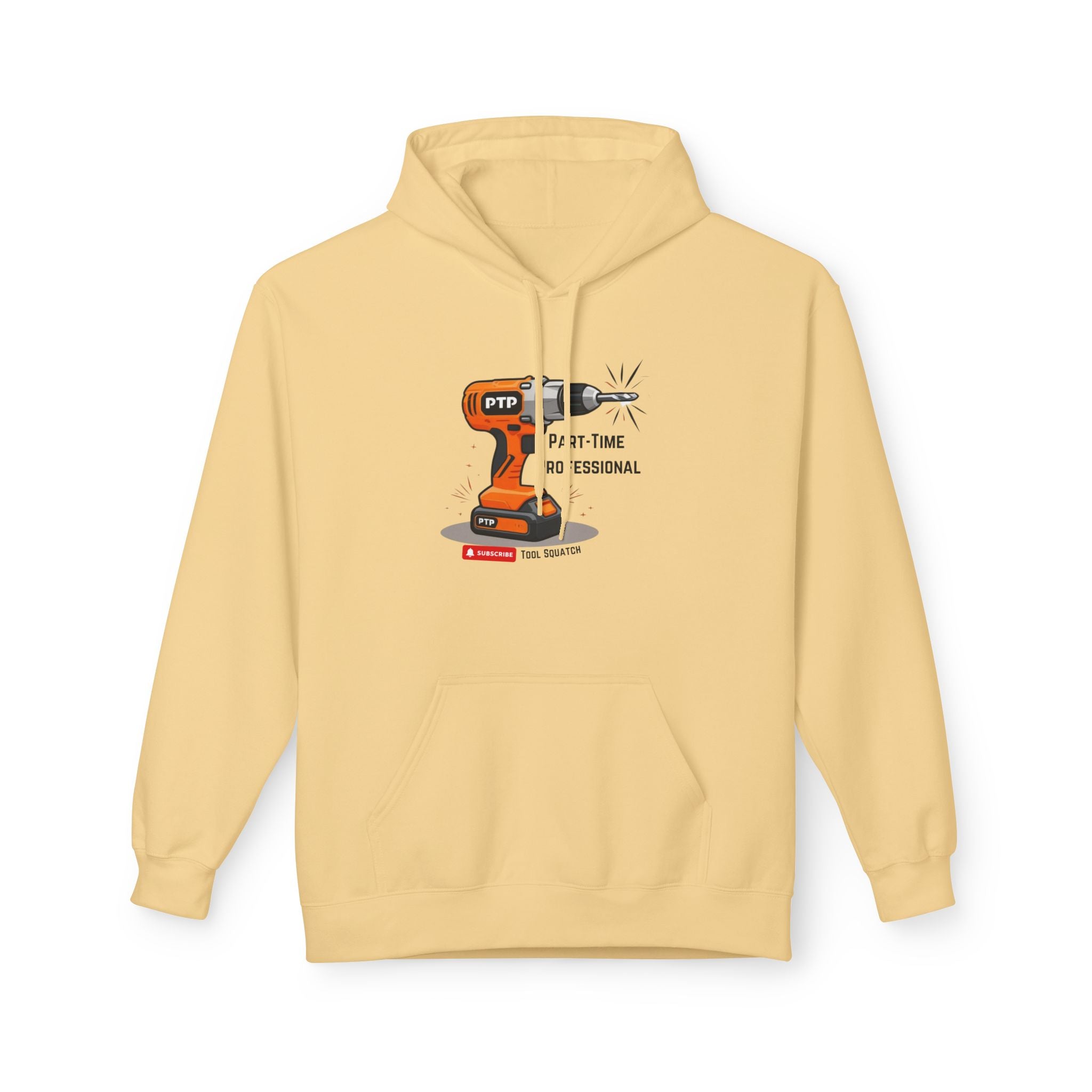 Part-Time Professional Hoodie, Tool Squatch, Crafting Apparel, Gift for Handyman, Personalized Workwear, Tool Themed Sweatshirt