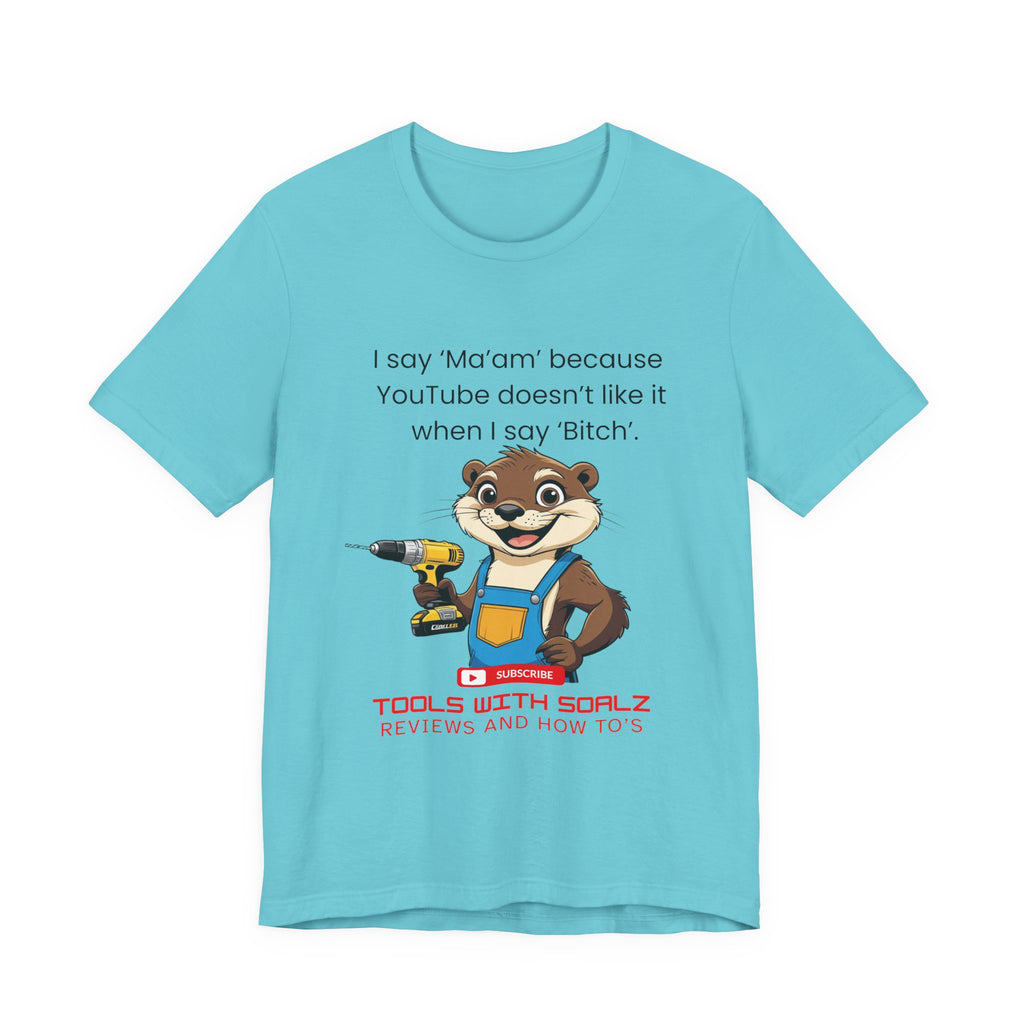 Ma'am, Tools with SoAlz, DIY Enthusiast Tee, Humor Shirt for Handyman, Birthday Gift for Dad, Casual Wear, YouTube Inspired T-Shirt