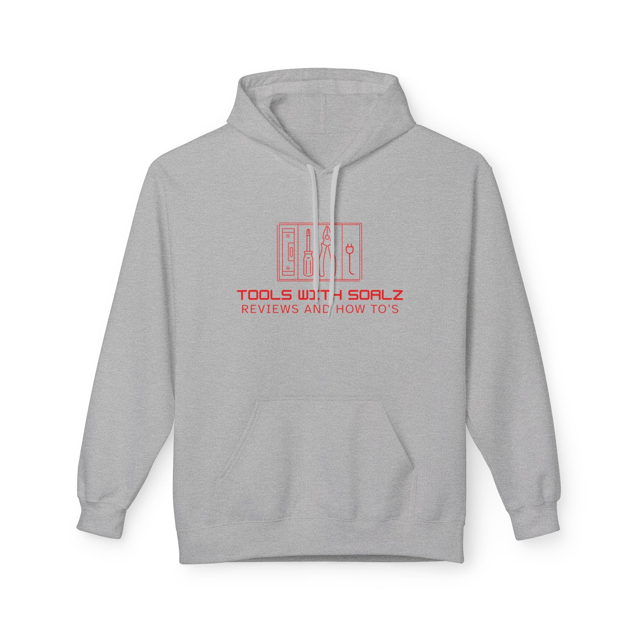 Tools with SOALZ Hoodie | Unisex Fleece Pullover, Cozy Sweatshirt for DIY Lovers, Perfect Gift for Handyman, Crafting or Home Improvement