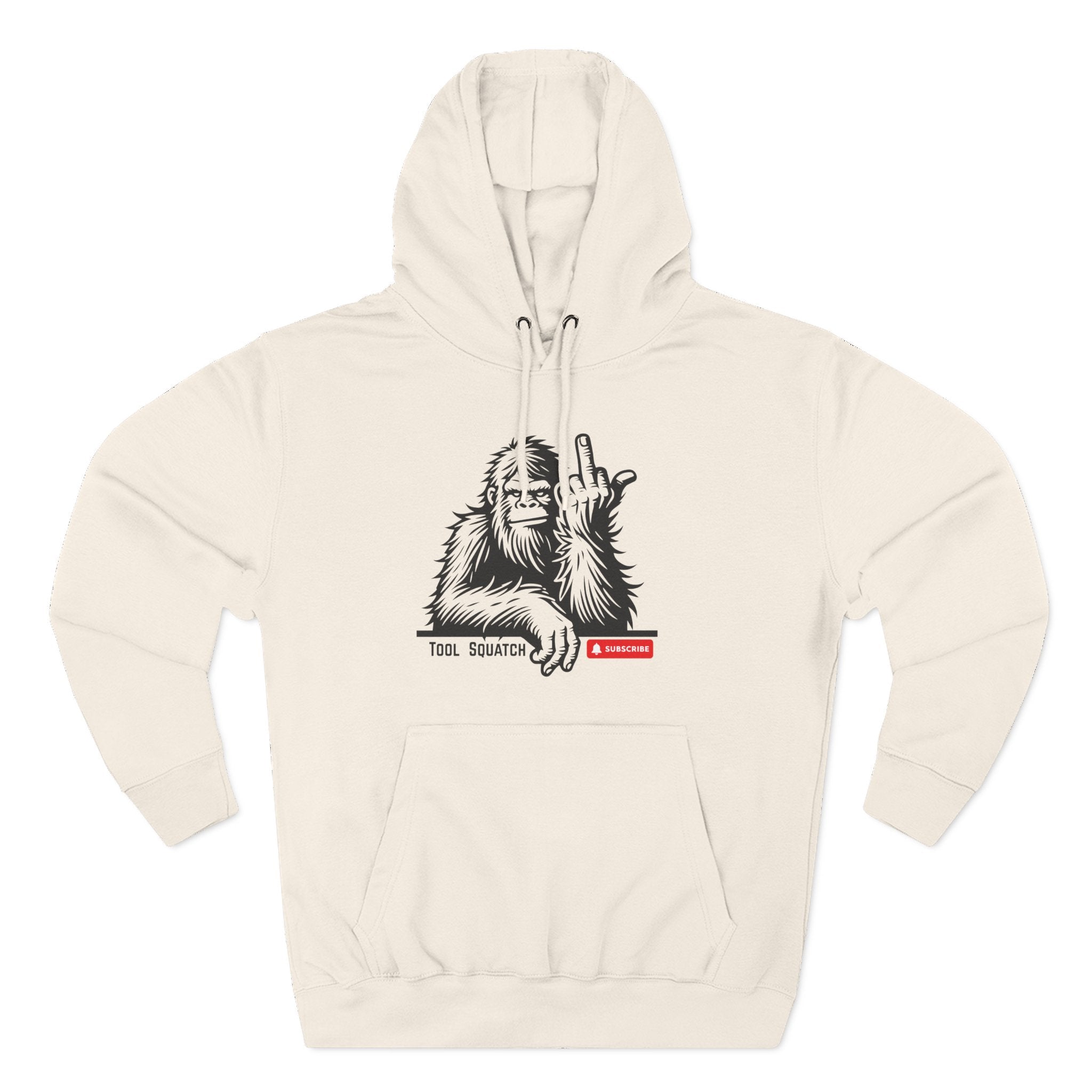 Sasquatch, Tool Squatch, Cozy Three-Panel Fleece Hoodie, Casual Sweatshirt, Unisex Hoodie, Perfect Gift, Warm Layer for All Seasons