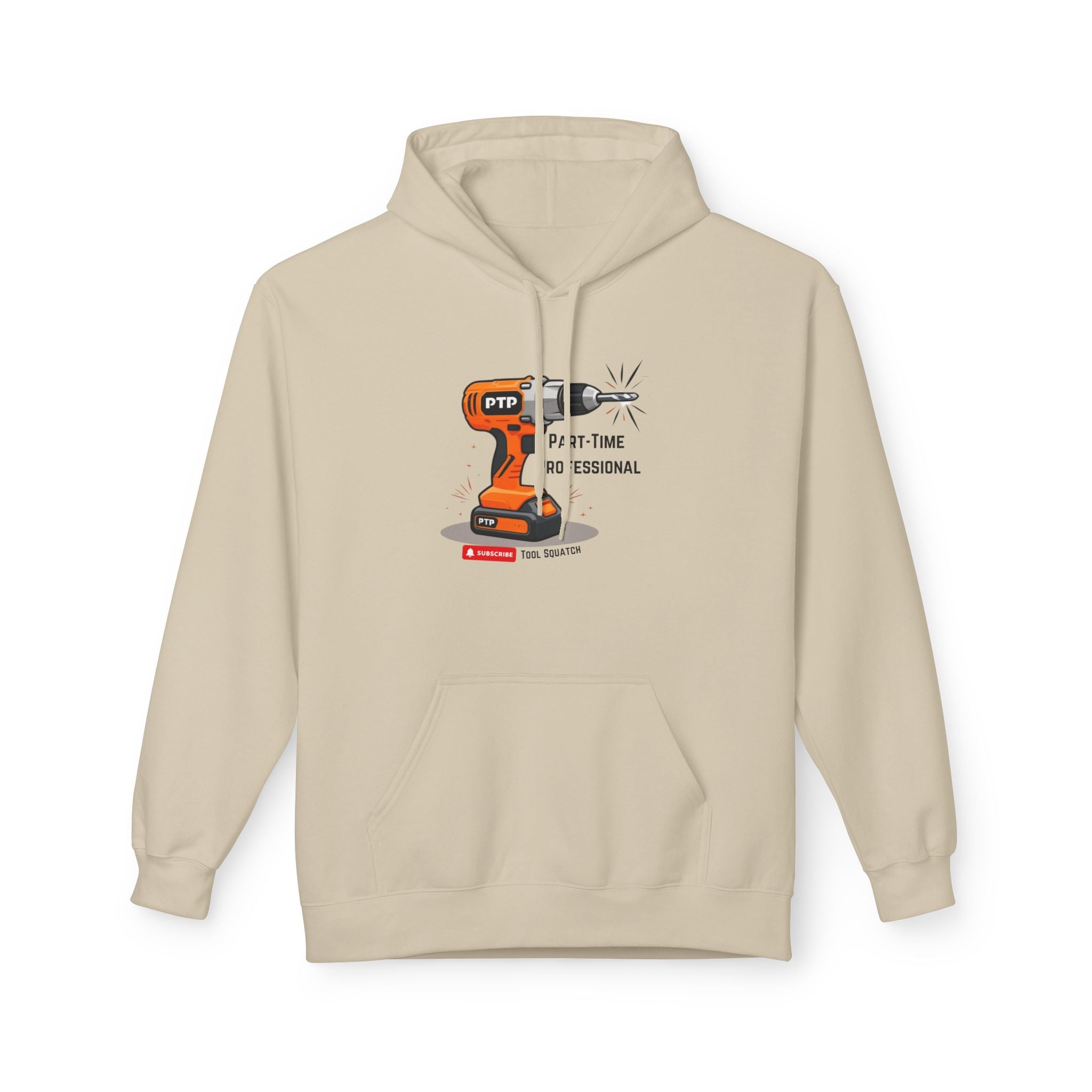Part-Time Professional Hoodie, Tool Squatch, Crafting Apparel, Gift for Handyman, Personalized Workwear, Tool Themed Sweatshirt