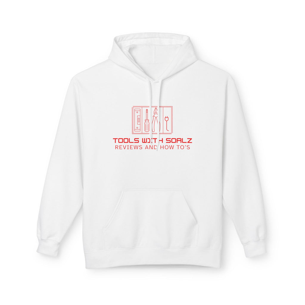 Tools with SOALZ Hoodie | Unisex Fleece Pullover, Cozy Sweatshirt for DIY Lovers, Perfect Gift for Handyman, Crafting or Home Improvement