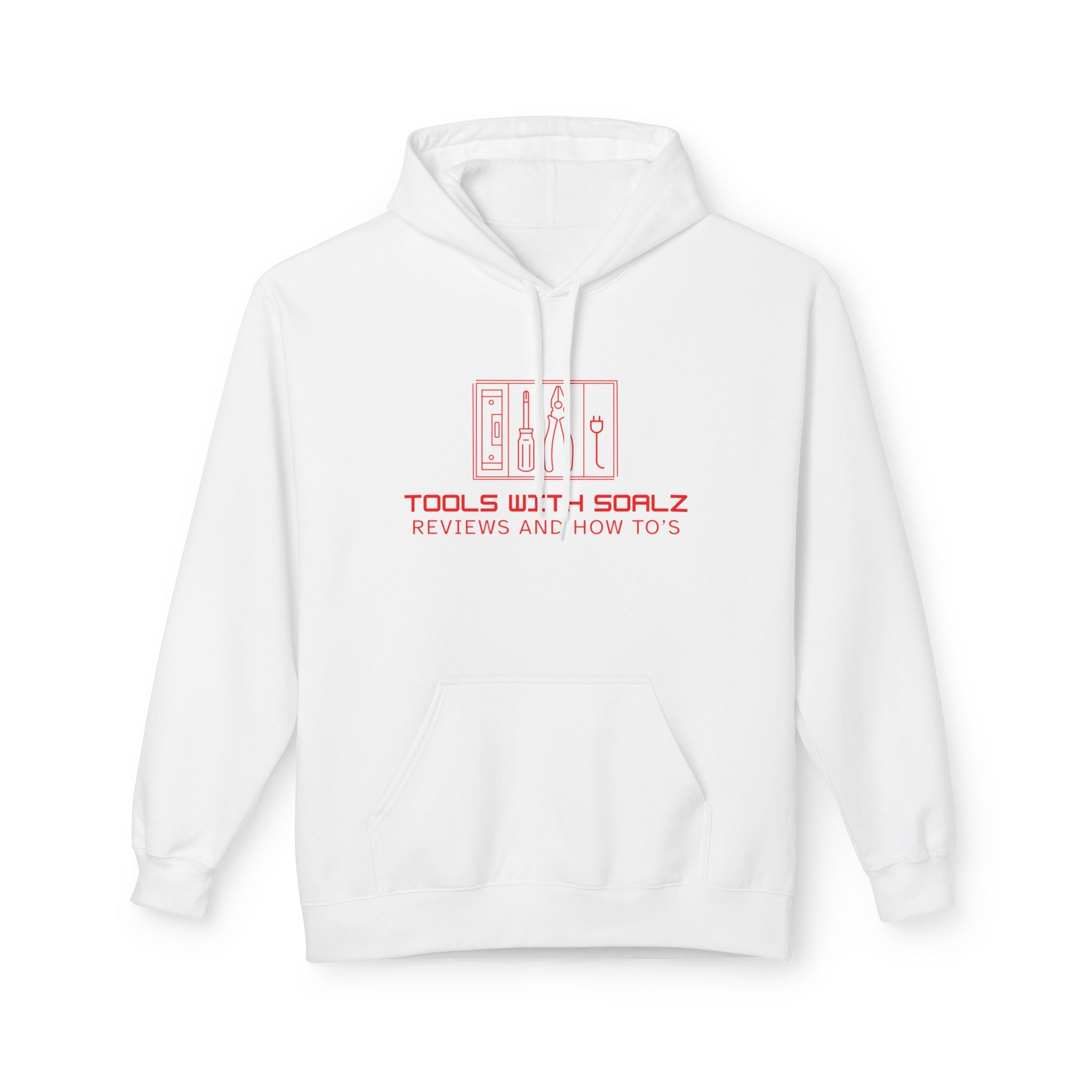 Tools with SOALZ Hoodie | Unisex Fleece Pullover, Cozy Sweatshirt for DIY Lovers, Perfect Gift for Handyman, Crafting or Home Improvement