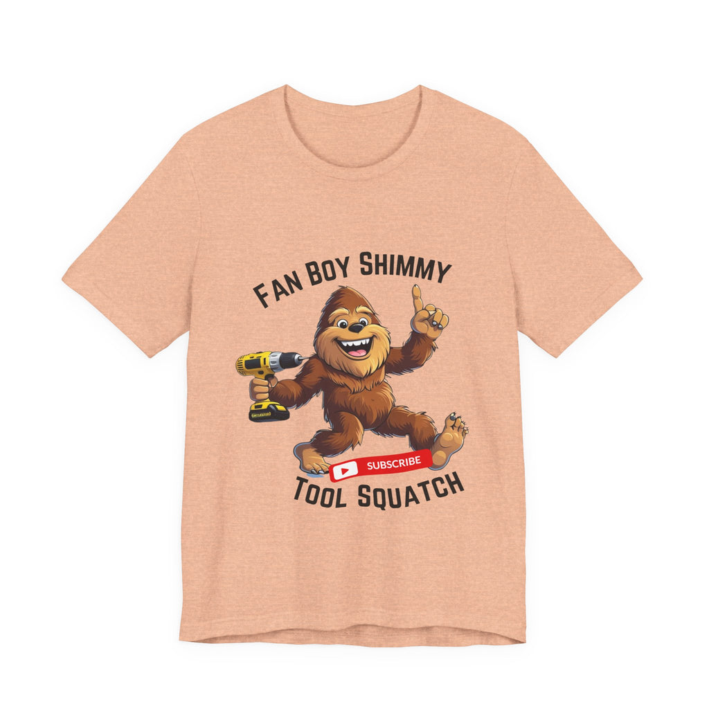 Fanboy Shimmy Tools Tee, Tool Squatch, Fun Graphic T-Shirt for DIY Lovers, Unisex Jersey Short Sleeve T-Shirt, Gift for Handyman, Celebration of Crafting