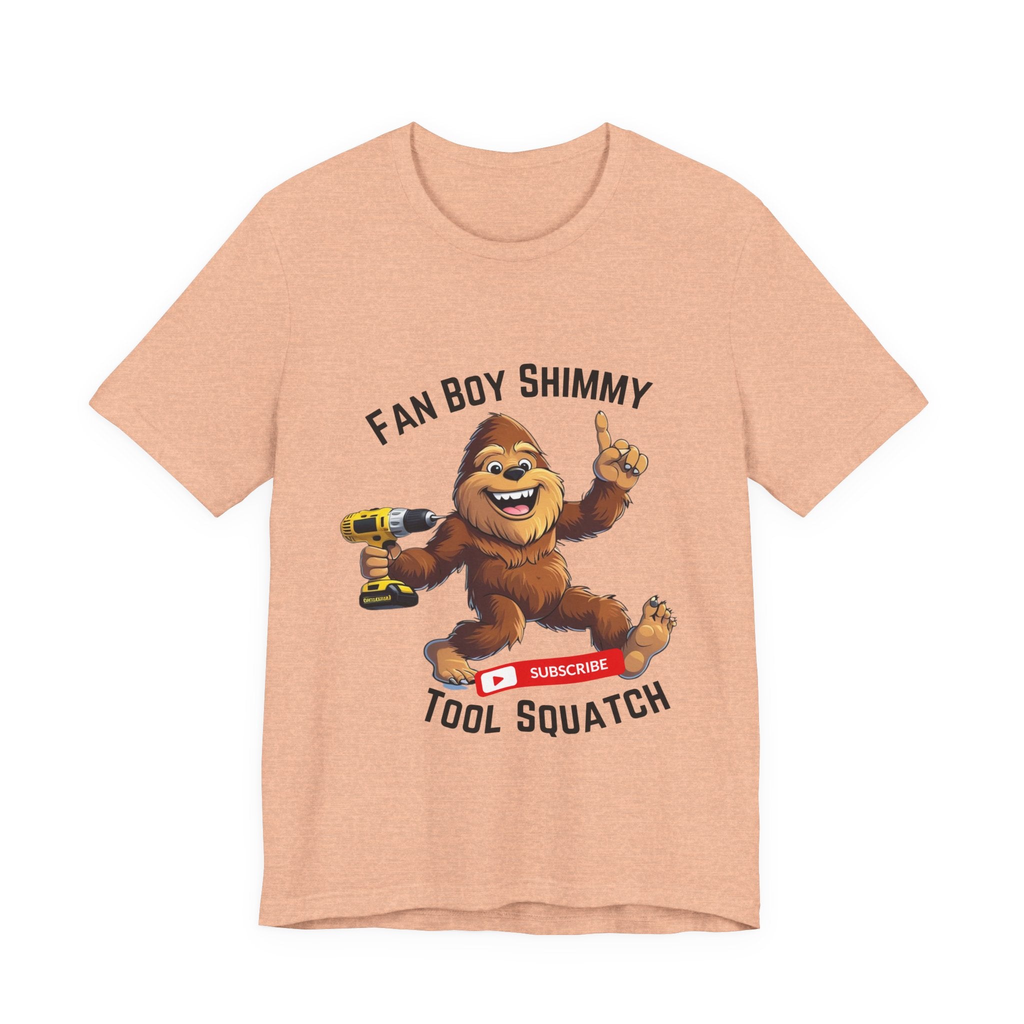 Fanboy Shimmy Tools Tee, Tool Squatch, Fun Graphic T-Shirt for DIY Lovers, Unisex Jersey Short Sleeve T-Shirt, Gift for Handyman, Celebration of Crafting