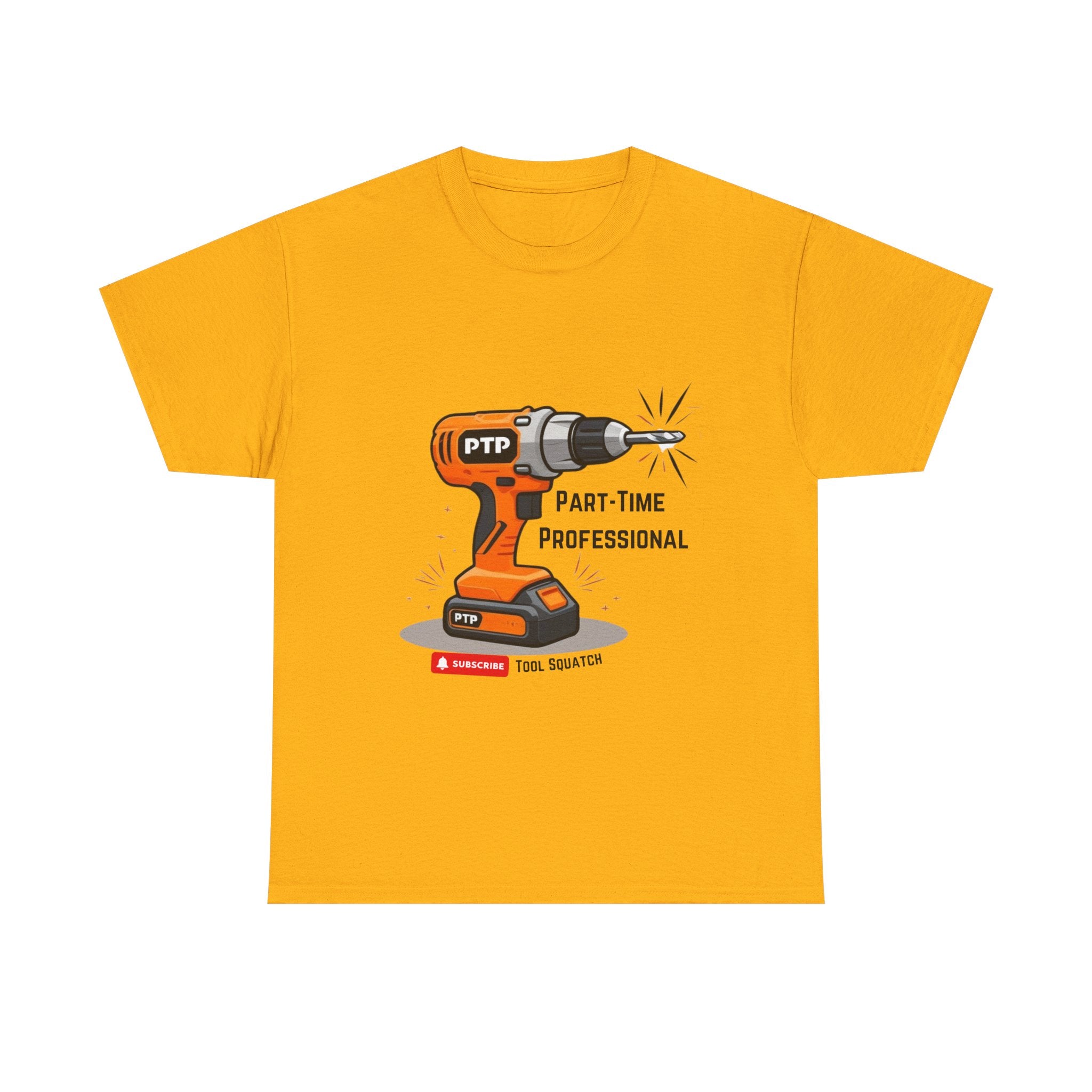 Part-Time Professional Tee - Tool Squatch, Funny Work Shirt, Gift for DIY Lovers, Humorous Cotton Tee, Tool Enthusiast Apparels, Birthday Gift Idea