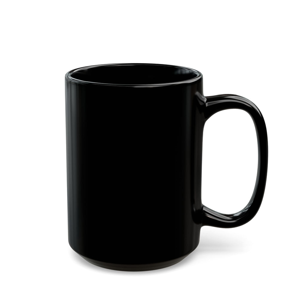 Playful Donut Black Mug | Fun Coffee Cup, Gift for Friends, Cute Kitchen Decor, Funny Mug for Coffee Lovers, Quirky Drinkware
