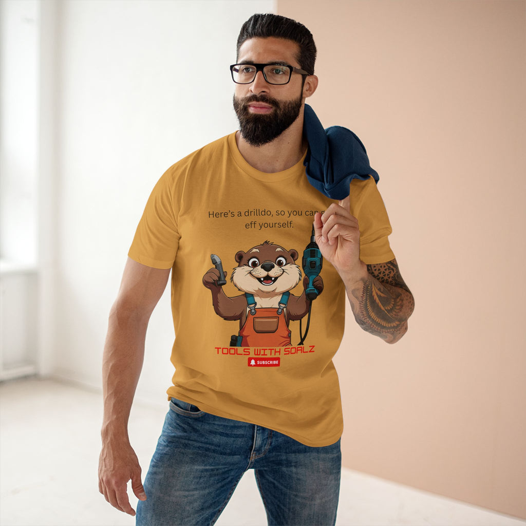 Drilldo, Tools with SoAlz Quirky Humor Shirt, DIY Gift for Handyman, Birthday Apparel, Unique Workwear