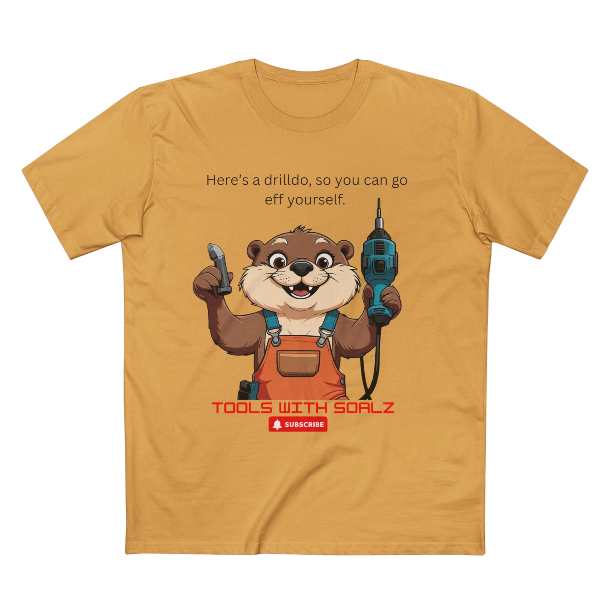 Drilldo, Tools with SoAlz Quirky Humor Shirt, DIY Gift for Handyman, Birthday Apparel, Unique Workwear