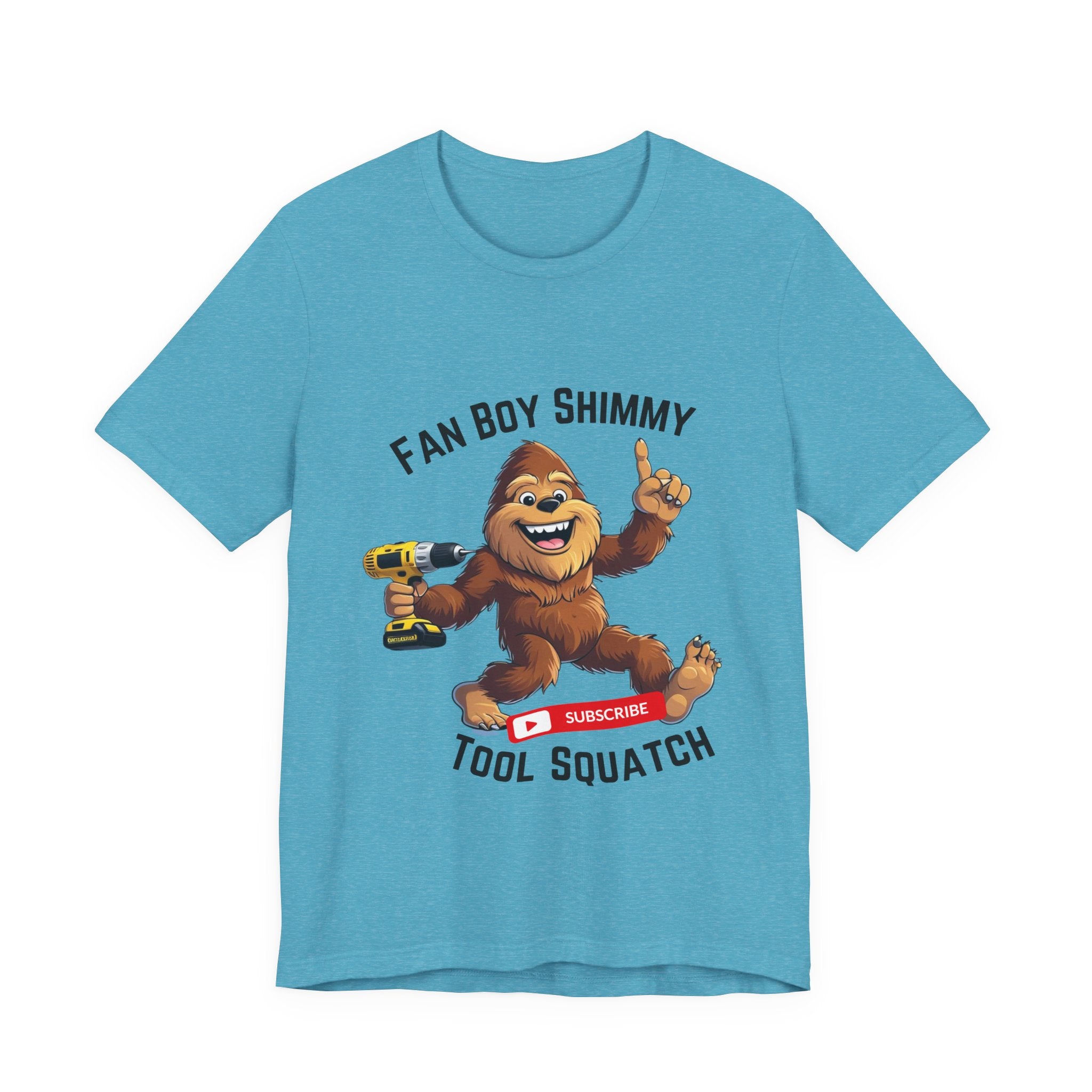 Fanboy Shimmy Tools Tee, Tool Squatch, Fun Graphic T-Shirt for DIY Lovers, Unisex Jersey Short Sleeve T-Shirt, Gift for Handyman, Celebration of Crafting