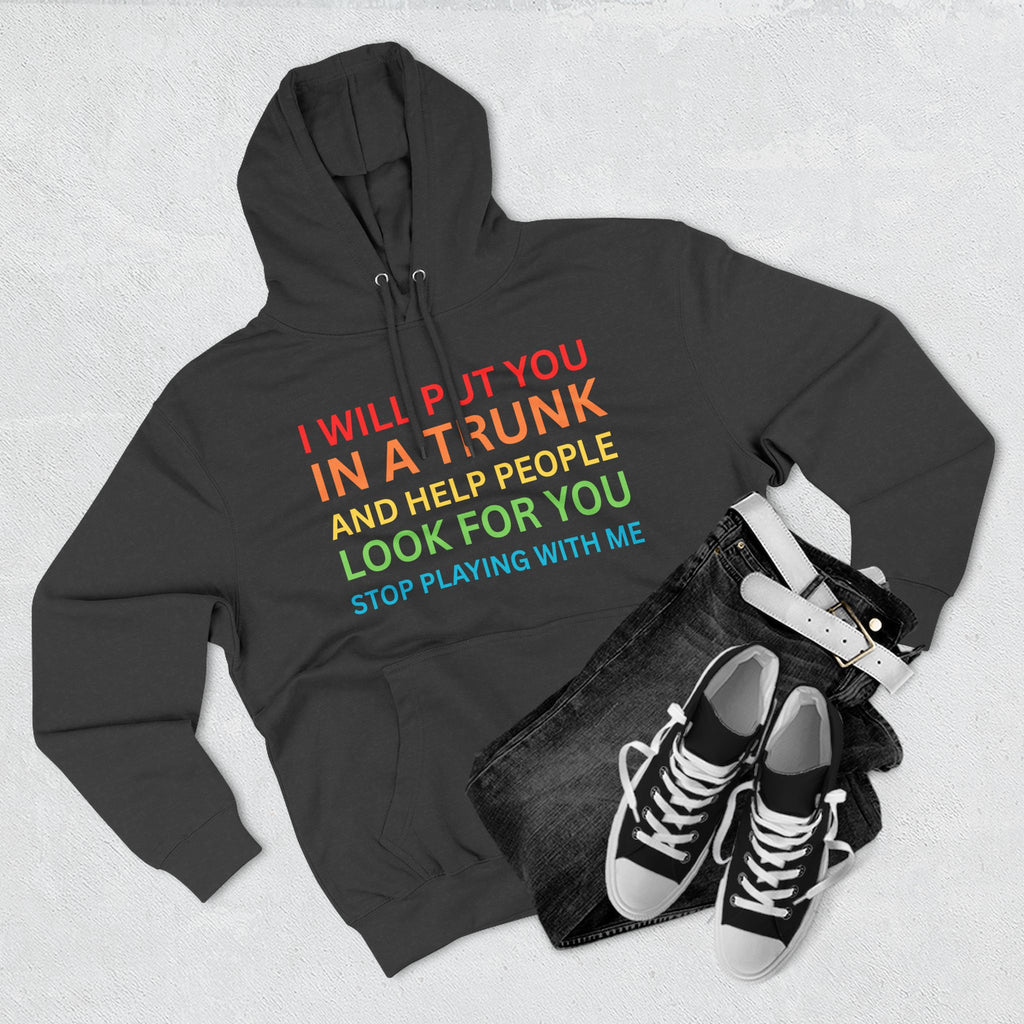 In A Trunk Three-Panel Fleece Hoodie, Funny Hooded Sweatshirt, Quirky Gift, Unisex Pullover, Casual Wear, Birthday Present, Gift for [...]