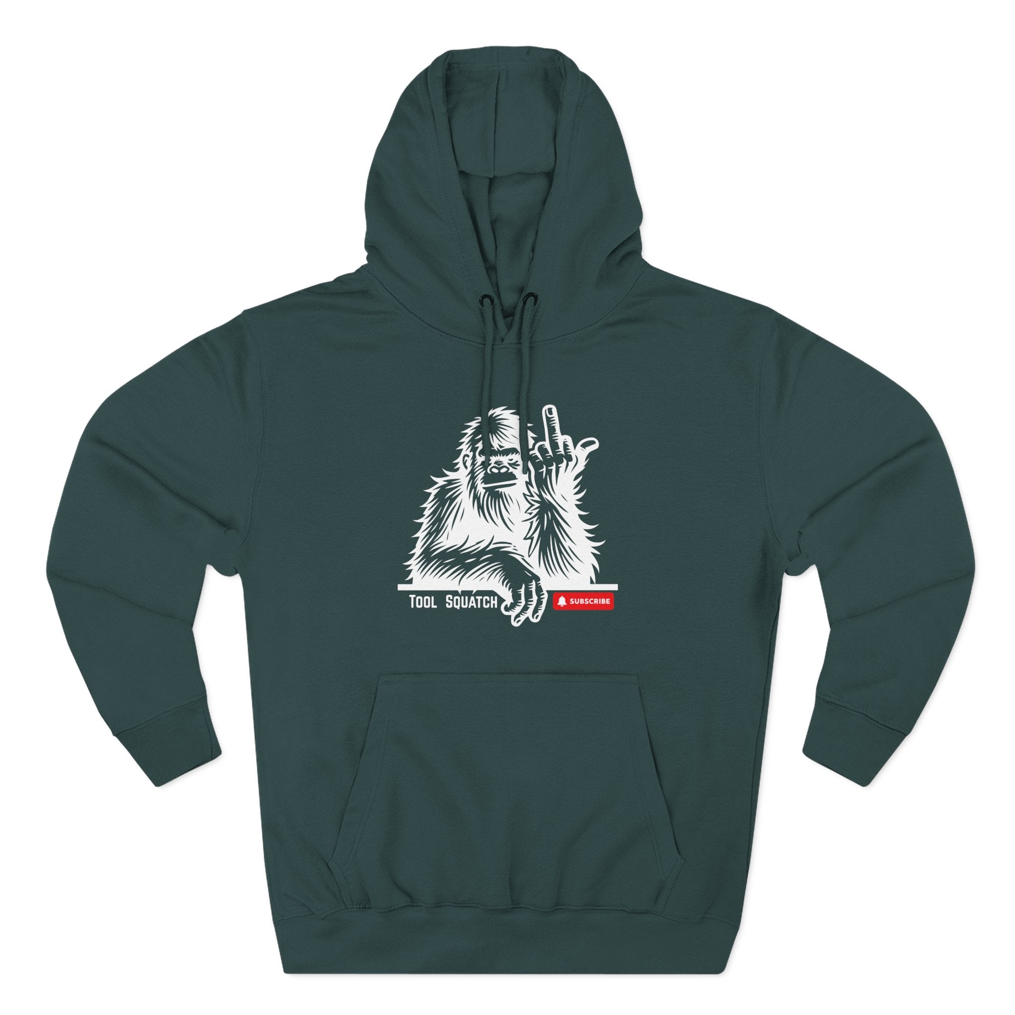 Sasquatch, Tool Squatch, Cozy Three-Panel Fleece Hoodie, Casual Sweatshirt, Unisex Hoodie, Perfect Gift, Warm Layer for All Seasons