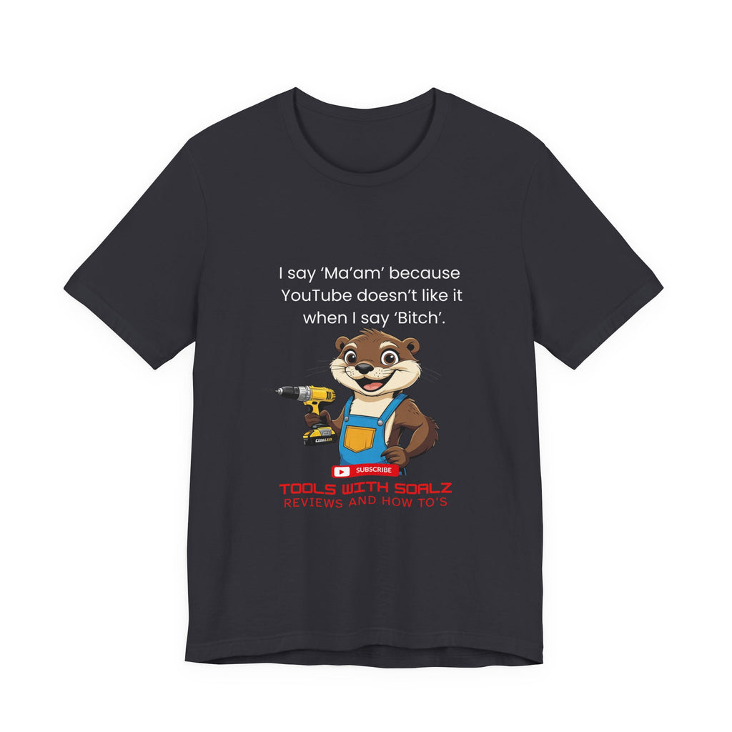 Ma'am, Tools with SoAlz, Kids Crafting Shirt, Gifts for Handyman Lovers, Tools with Squirrel Graphic, Fun Casual Wear, Birthday Gifts