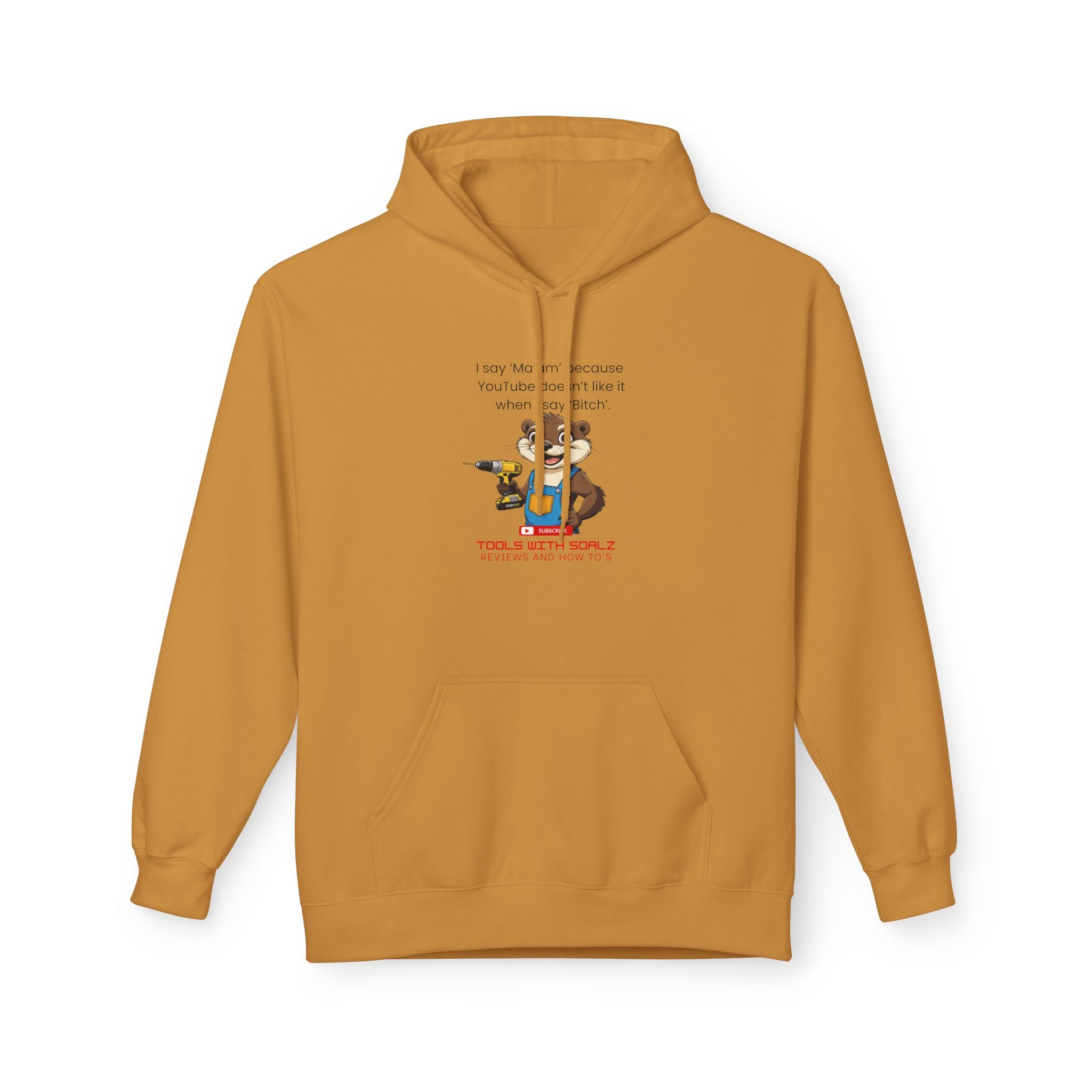 Ma'am, Tools with SoAlz, Unisex Fleece Sweatshirt, Gift for Friends, Cozy Casual Wear, Perfect for Birthdays, Holidays