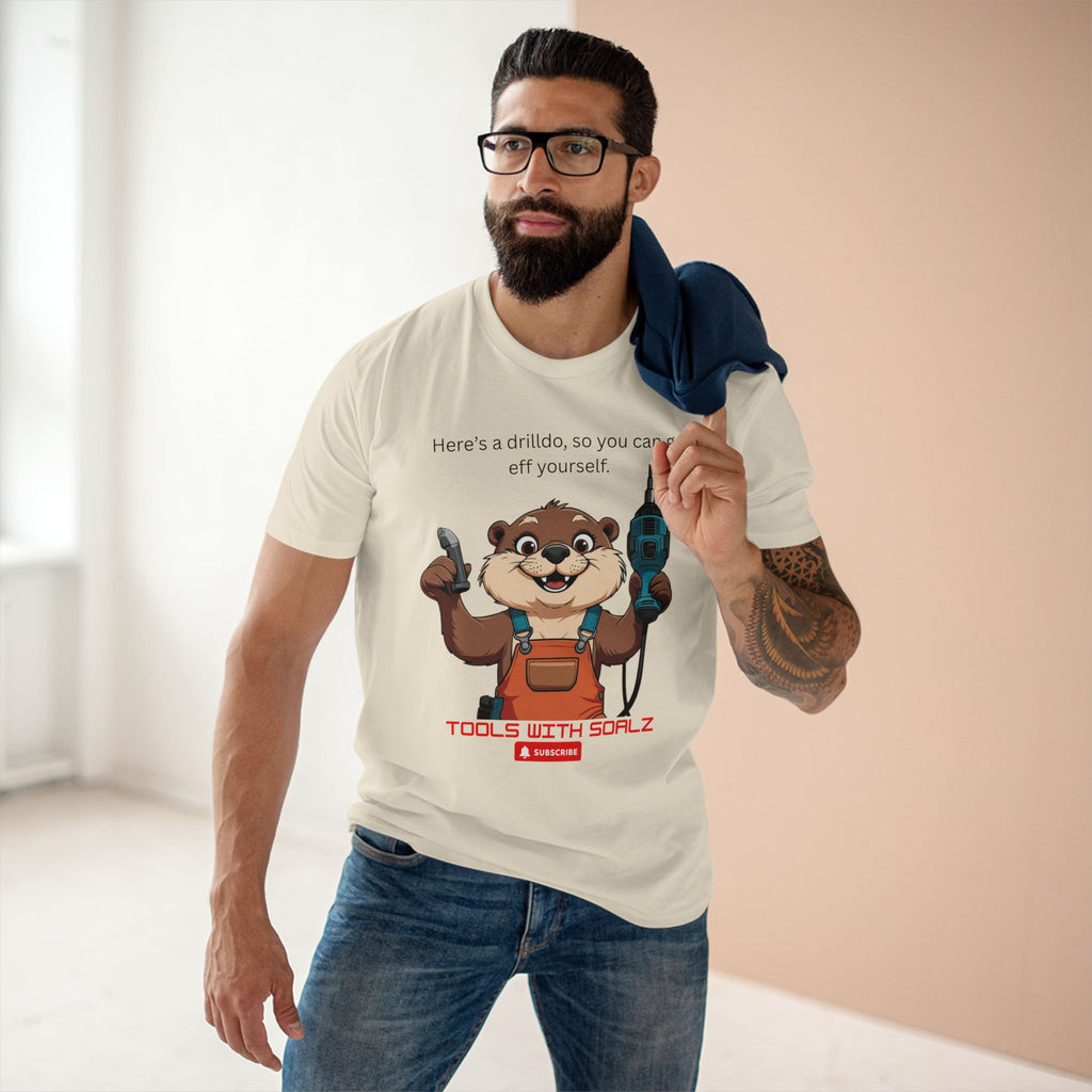 Drilldo, Tools with SoAlz Quirky Humor Shirt, DIY Gift for Handyman, Birthday Apparel, Unique Workwear