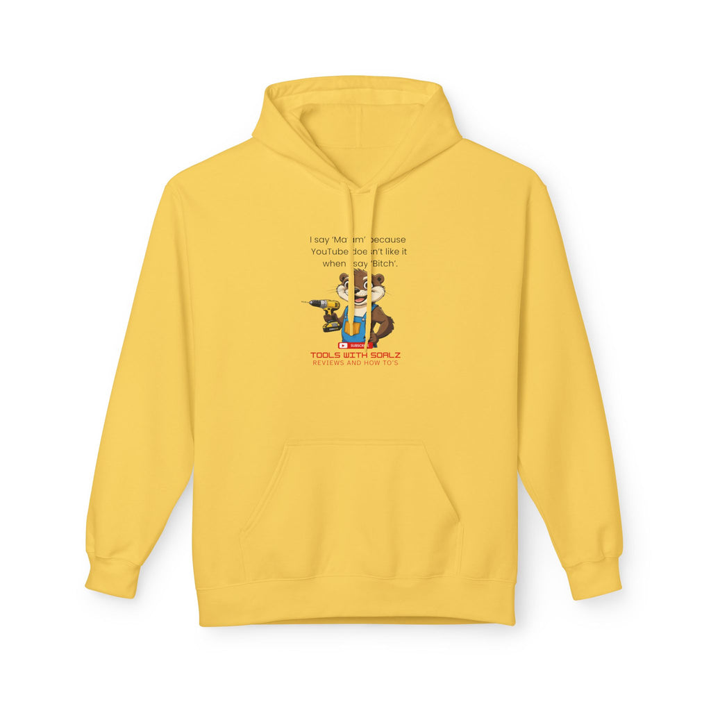Ma'am, Tools with SoAlz, Unisex Fleece Sweatshirt, Gift for Friends, Cozy Casual Wear, Perfect for Birthdays, Holidays