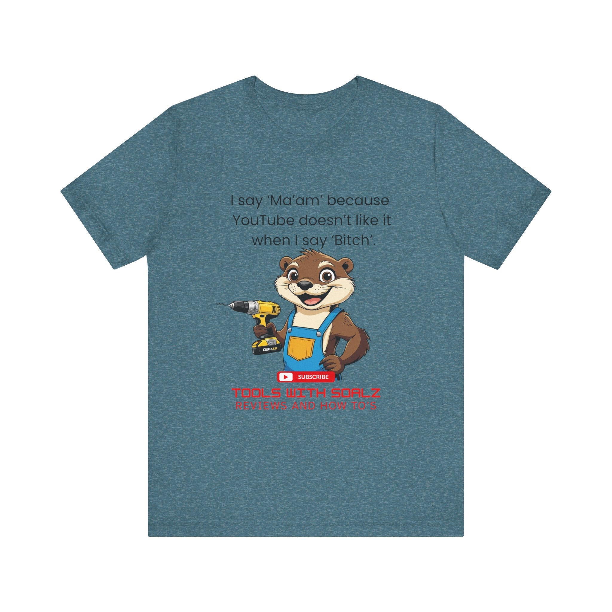 Ma'am, Tools with SoAlz, DIY Enthusiast Tee, Humor Shirt for Handyman, Birthday Gift for Dad, Casual Wear, YouTube Inspired T-Shirt