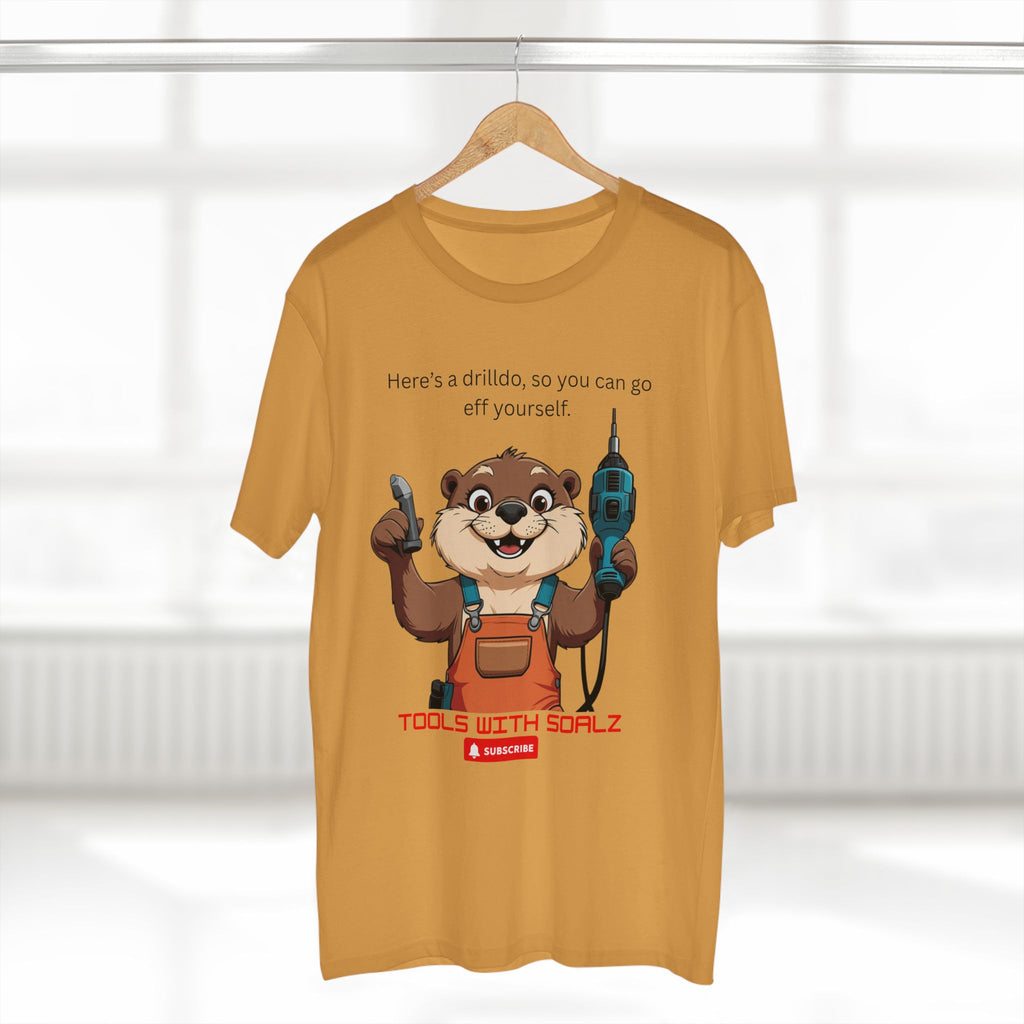 Drilldo, Tools with SoAlz Quirky Humor Shirt, DIY Gift for Handyman, Birthday Apparel, Unique Workwear