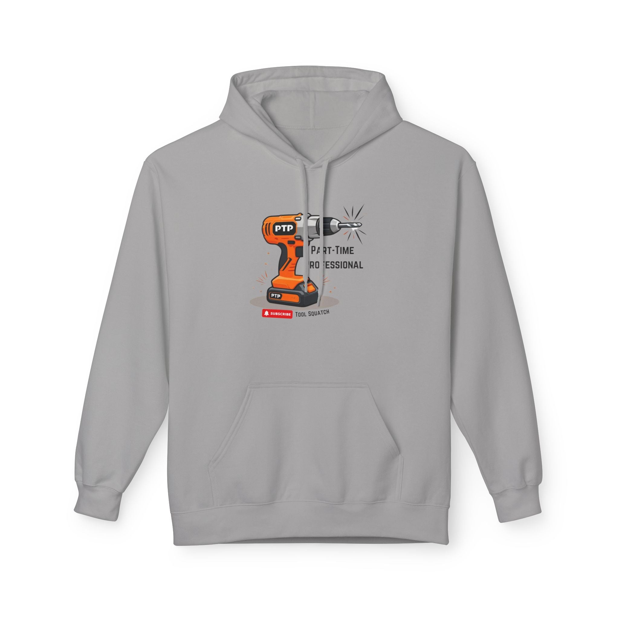 Part-Time Professional Hoodie, Tool Squatch, Crafting Apparel, Gift for Handyman, Personalized Workwear, Tool Themed Sweatshirt