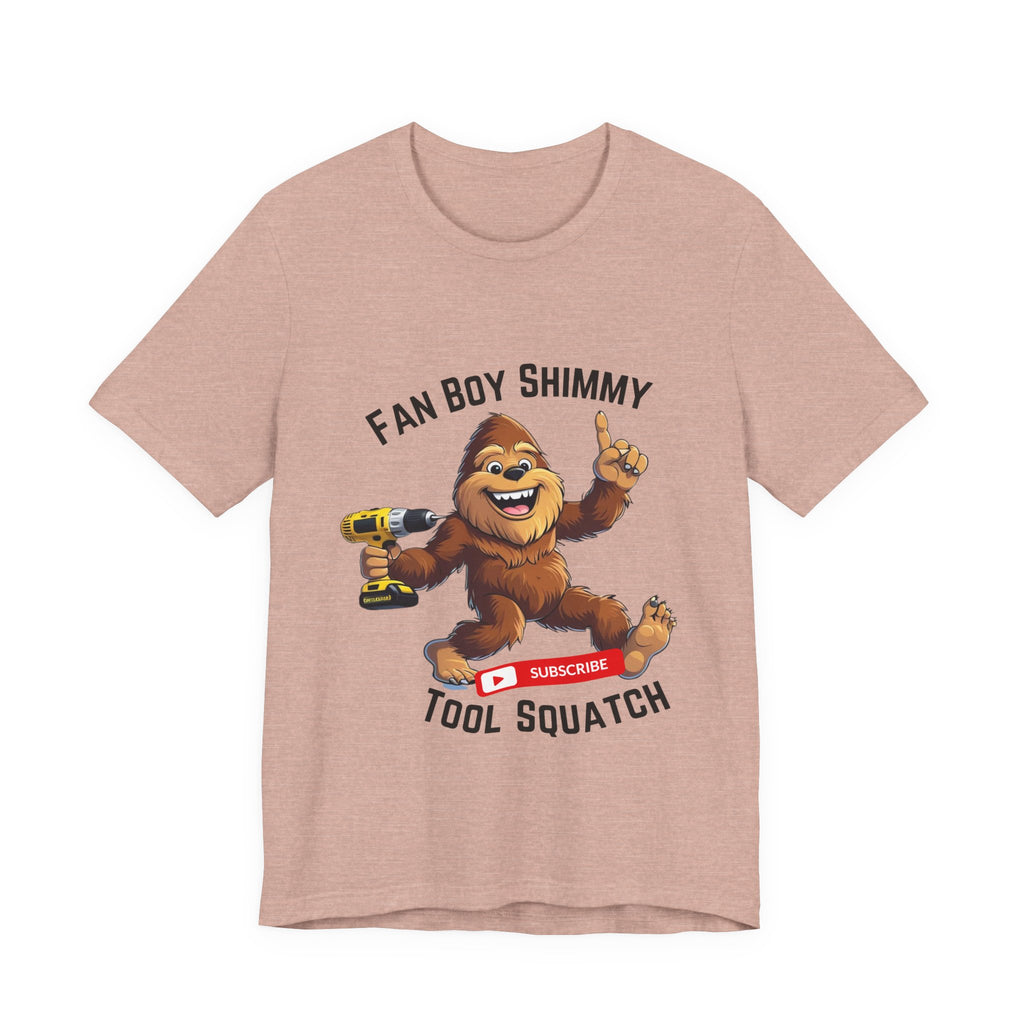 Fanboy Shimmy Tools Tee, Tool Squatch, Fun Graphic T-Shirt for DIY Lovers, Unisex Jersey Short Sleeve T-Shirt, Gift for Handyman, Celebration of Crafting