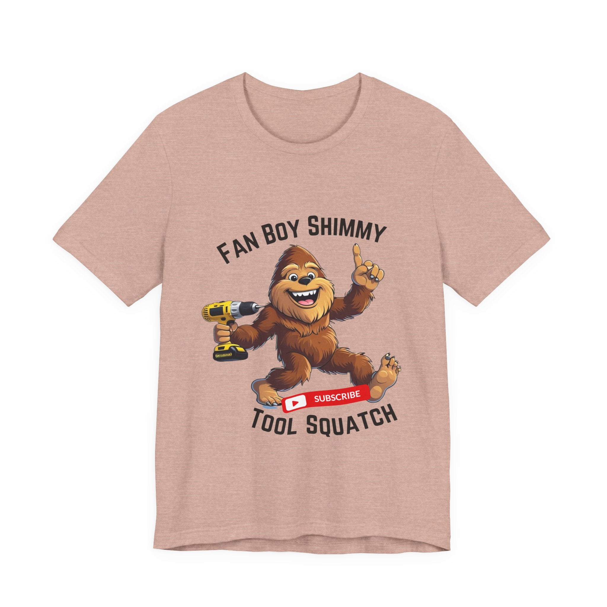Fanboy Shimmy Tools Tee, Tool Squatch, Fun Graphic T-Shirt for DIY Lovers, Unisex Jersey Short Sleeve T-Shirt, Gift for Handyman, Celebration of Crafting