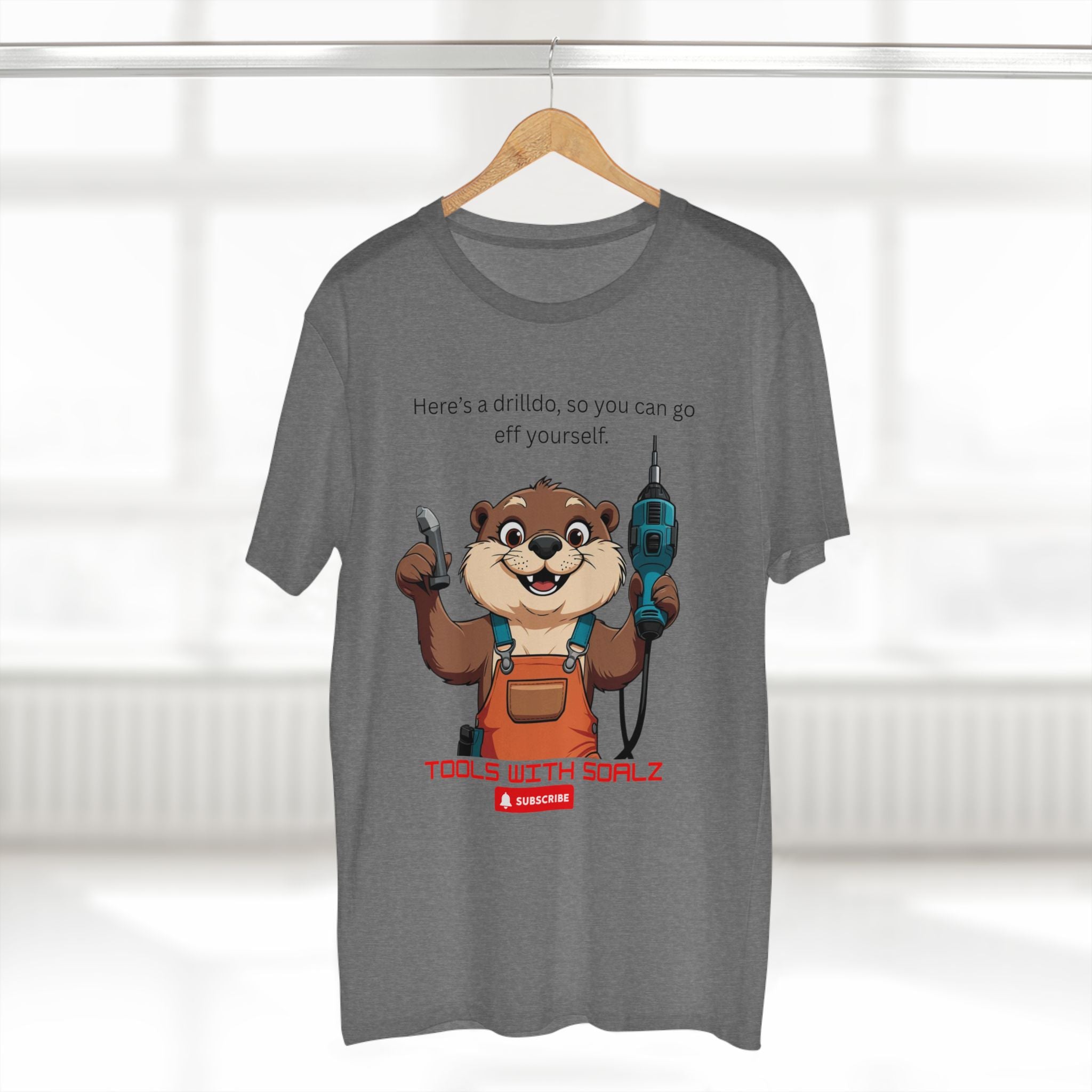 Drilldo, Tools with SoAlz Quirky Humor Shirt, DIY Gift for Handyman, Birthday Apparel, Unique Workwear