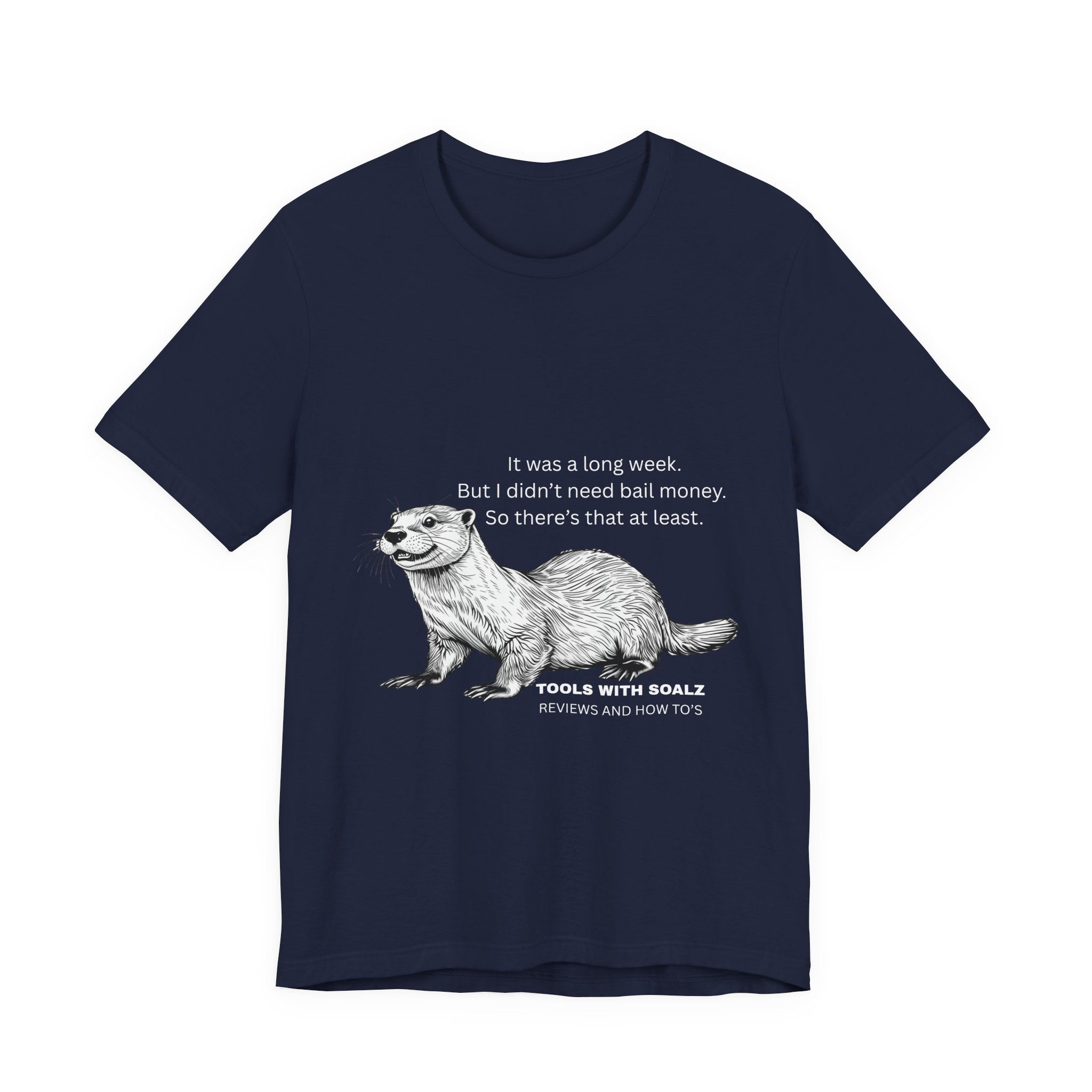 Bail Money Otter, Tools with SoAlz, Graphic Tee, Unisex Short Sleeve T-Shirt, Animal Lover Gift, Wildlife Tee, Nature Enthusiast Apparel