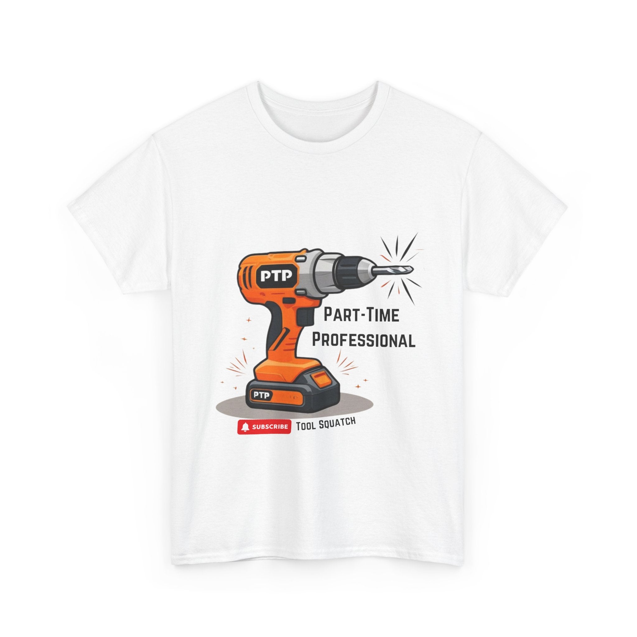 Part-Time Professional Tee - Tool Squatch, Funny Work Shirt, Gift for DIY Lovers, Humorous Cotton Tee, Tool Enthusiast Apparels, Birthday Gift Idea