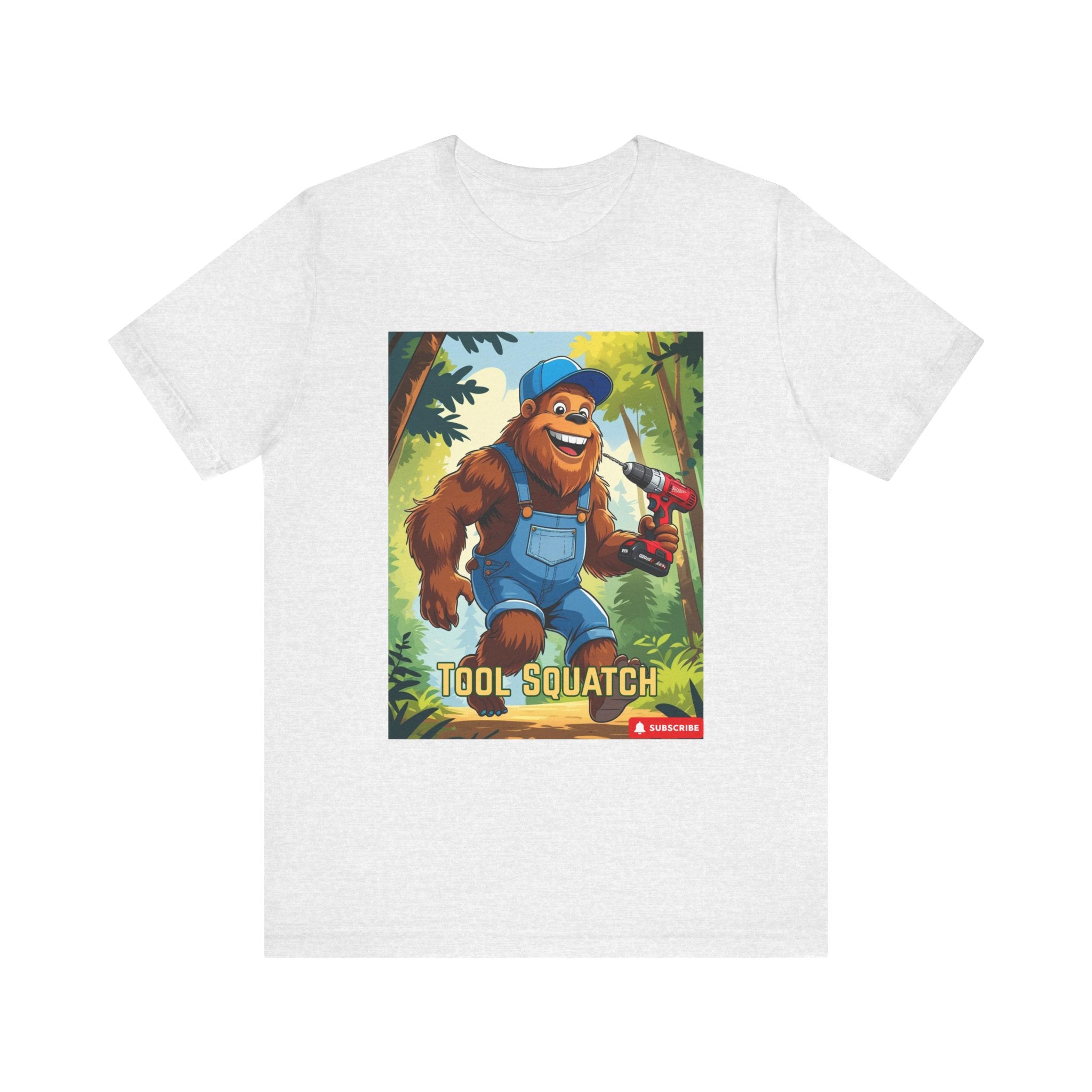 Tool Squatch Graphic Tee, Funny T-Shirt for Nature Lovers, Unisex Short Sleeve, Gift for Dad, Camping Apparel, Outdoor Adventure