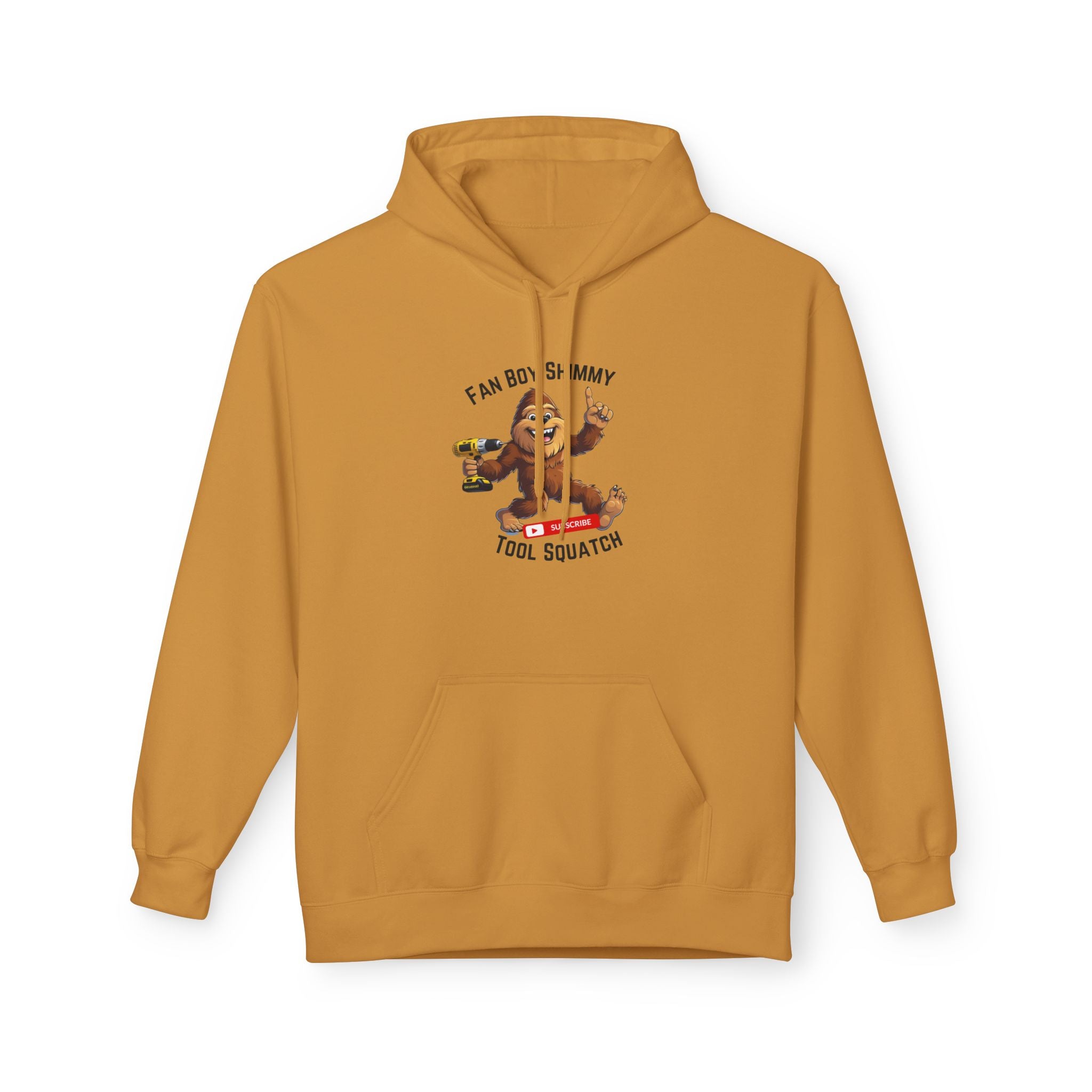Fanboy Shimmy Fleece Hoodie, Tool Squatch, Perfect for DIY Lovers, Tools, Gifts for Mom, Cozy Hoodie, Funny Sweatshirt, Casual Wear