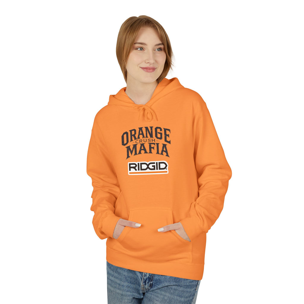 Orange Crush Mafia Unisex Fleece Hoodie - Cozy Lifestyle Wear, Perfect Gift, Streetwear Essential, Casual Comfort, Outdoor Adventures