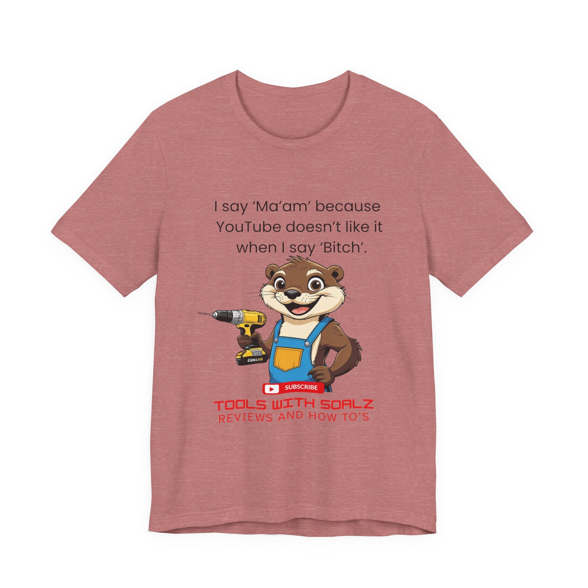 Ma'am, Tools with SoAlz, DIY Enthusiast Tee, Humor Shirt for Handyman, Birthday Gift for Dad, Casual Wear, YouTube Inspired T-Shirt