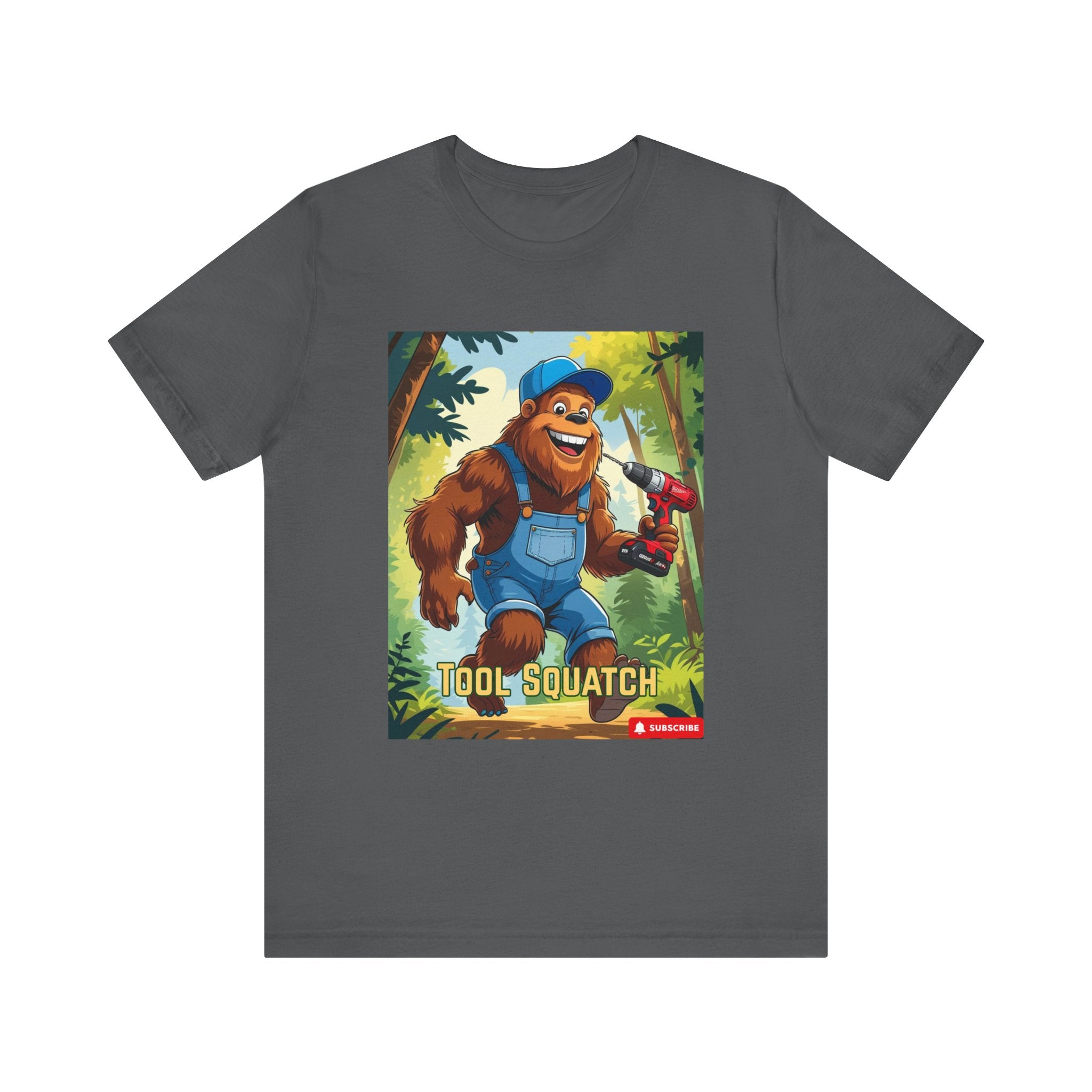Tool Squatch Graphic Tee, Funny T-Shirt for Nature Lovers, Unisex Short Sleeve, Gift for Dad, Camping Apparel, Outdoor Adventure