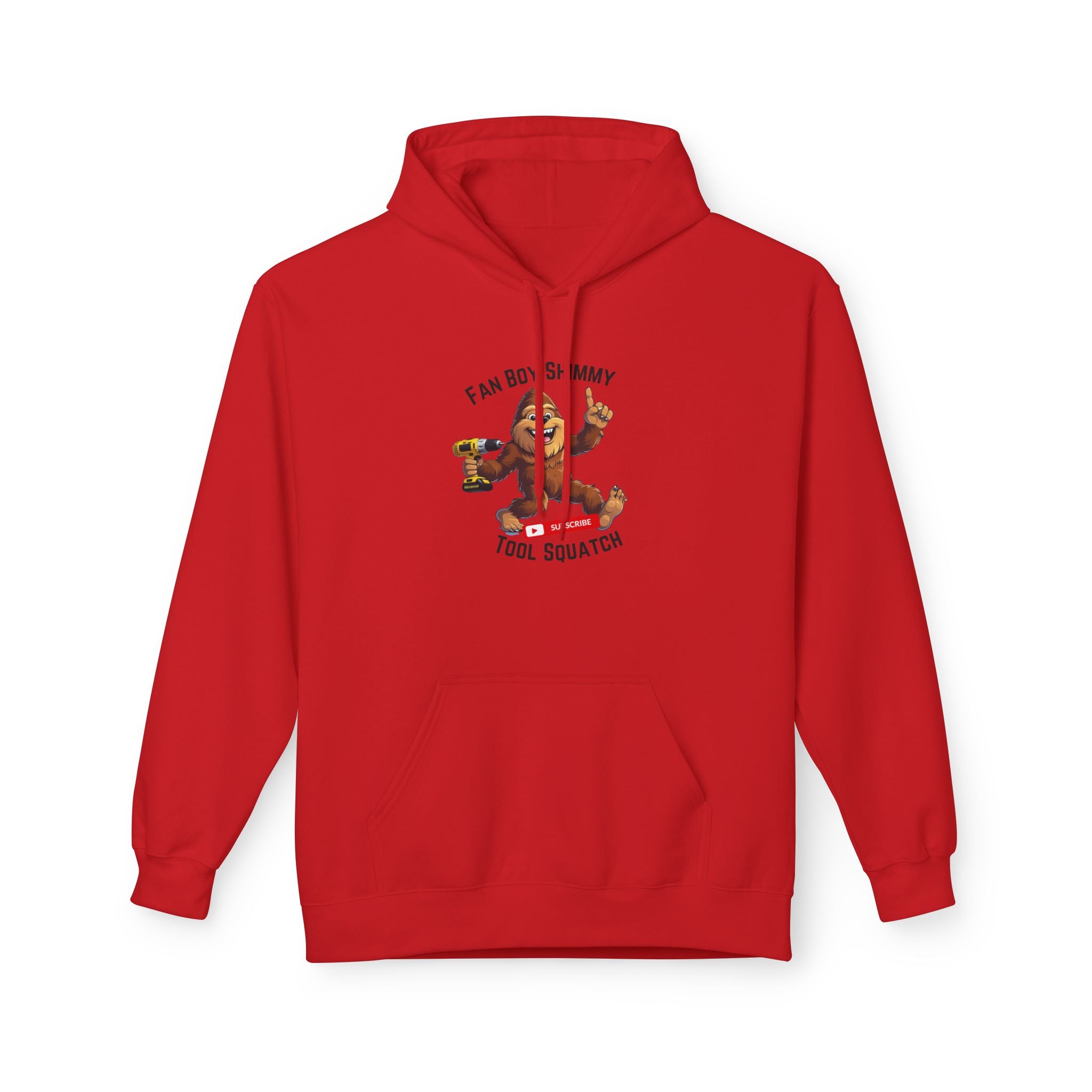 Fanboy Shimmy Fleece Hoodie, Tool Squatch, Perfect for DIY Lovers, Tools, Gifts for Mom, Cozy Hoodie, Funny Sweatshirt, Casual Wear