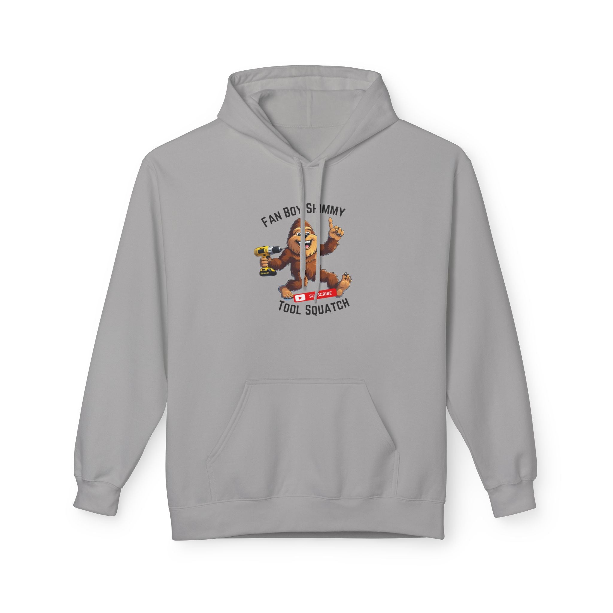 Fanboy Shimmy Fleece Hoodie, Tool Squatch, Perfect for DIY Lovers, Tools, Gifts for Mom, Cozy Hoodie, Funny Sweatshirt, Casual Wear