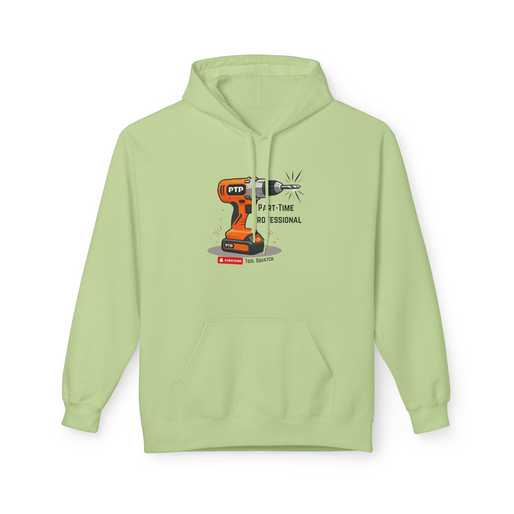 Part-Time Professional Hoodie, Tool Squatch, Crafting Apparel, Gift for Handyman, Personalized Workwear, Tool Themed Sweatshirt