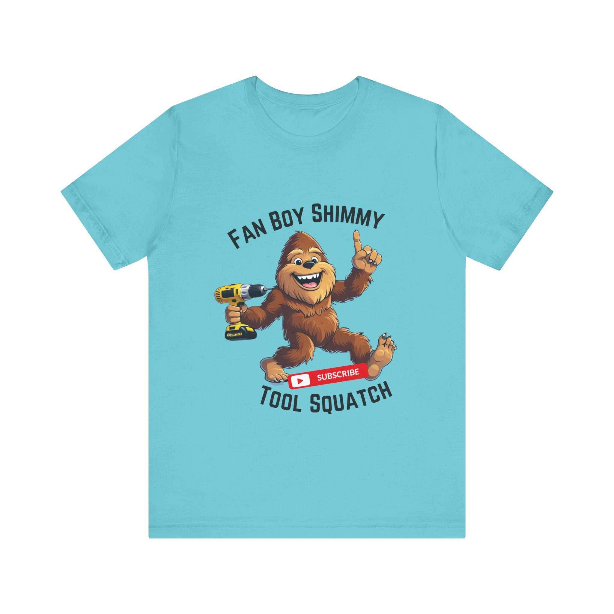 Fanboy Shimmy Tools Tee, Tool Squatch, Fun Graphic T-Shirt for DIY Lovers, Unisex Jersey Short Sleeve T-Shirt, Gift for Handyman, Celebration of Crafting