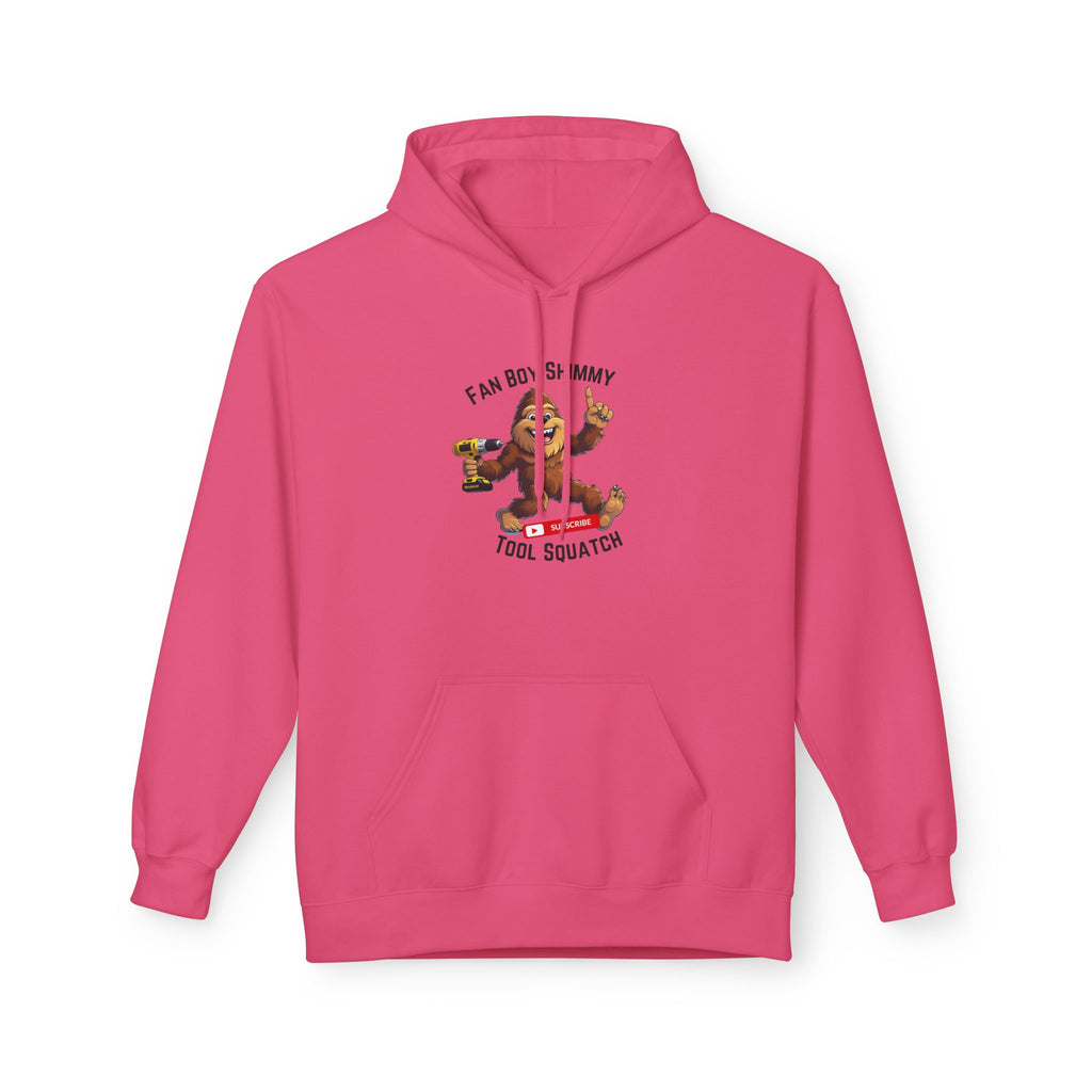 Fanboy Shimmy Fleece Hoodie, Tool Squatch, Perfect for DIY Lovers, Tools, Gifts for Mom, Cozy Hoodie, Funny Sweatshirt, Casual Wear