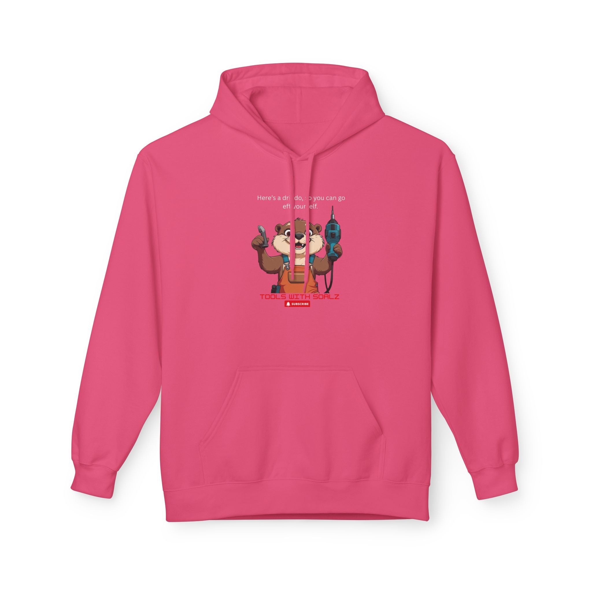 Drilldo Tools with SoAlz Animal Graphic Hoodie | Cozy Unisex Fleece for Casual Outings, Gifts for Animal Lovers, Fun Everyday Wear, Unique Sportswear
