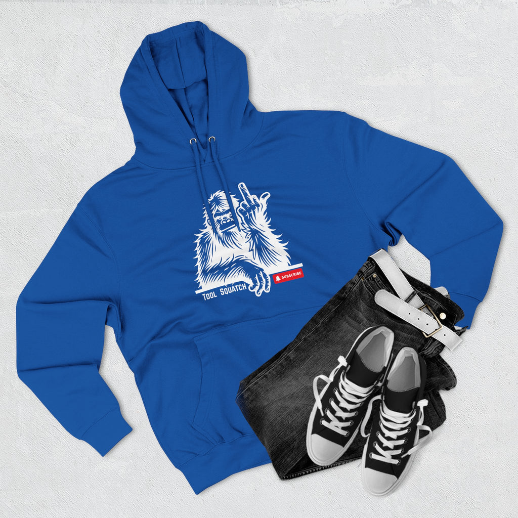 Sasquatch, Tool Squatch, Cozy Three-Panel Fleece Hoodie, Casual Sweatshirt, Unisex Hoodie, Perfect Gift, Warm Layer for All Seasons