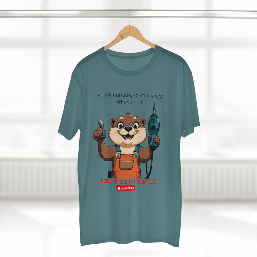 Drilldo, Tools with SoAlz Quirky Humor Shirt, DIY Gift for Handyman, Birthday Apparel, Unique Workwear