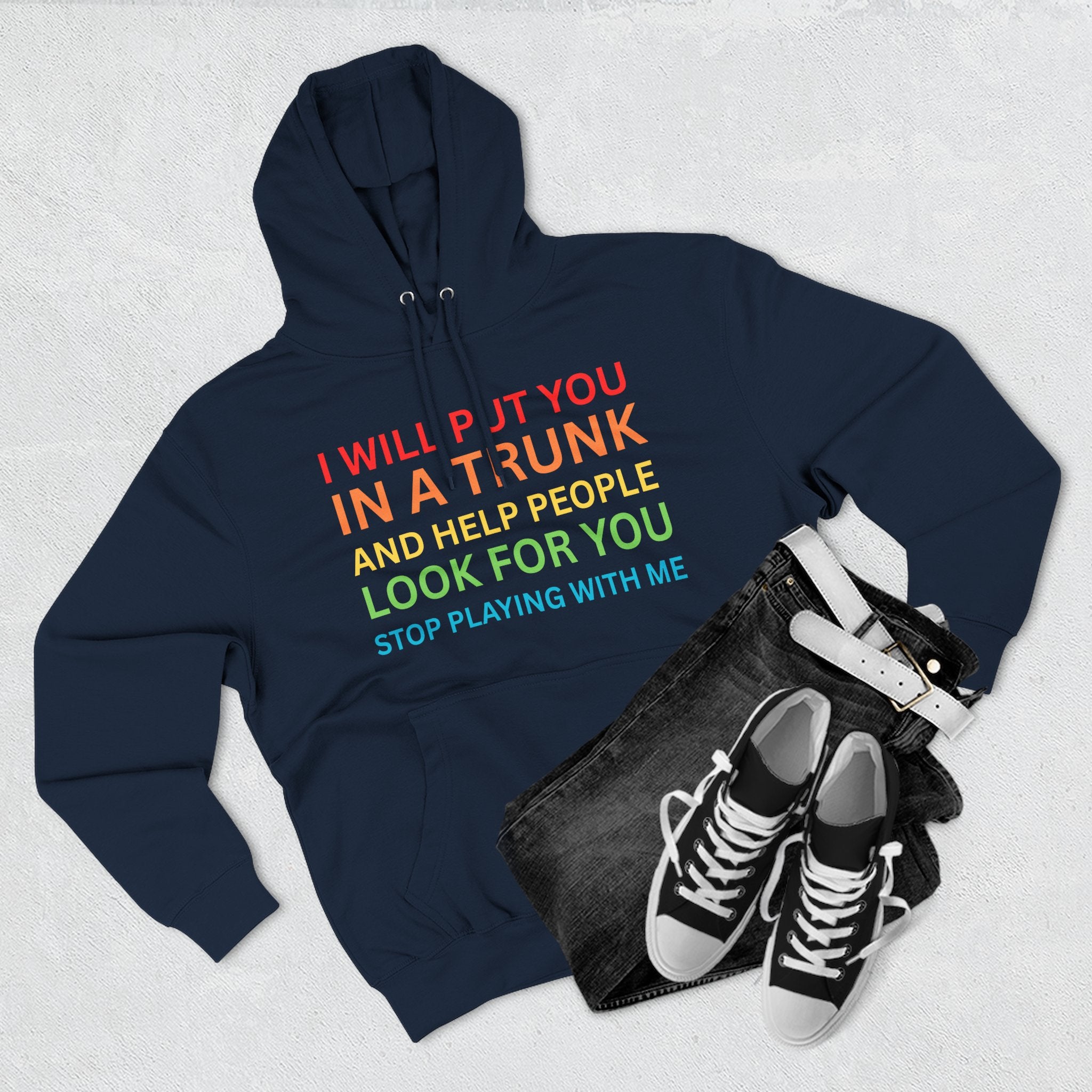 In A Trunk Three-Panel Fleece Hoodie, Funny Hooded Sweatshirt, Quirky Gift, Unisex Pullover, Casual Wear, Birthday Present, Gift for [...]