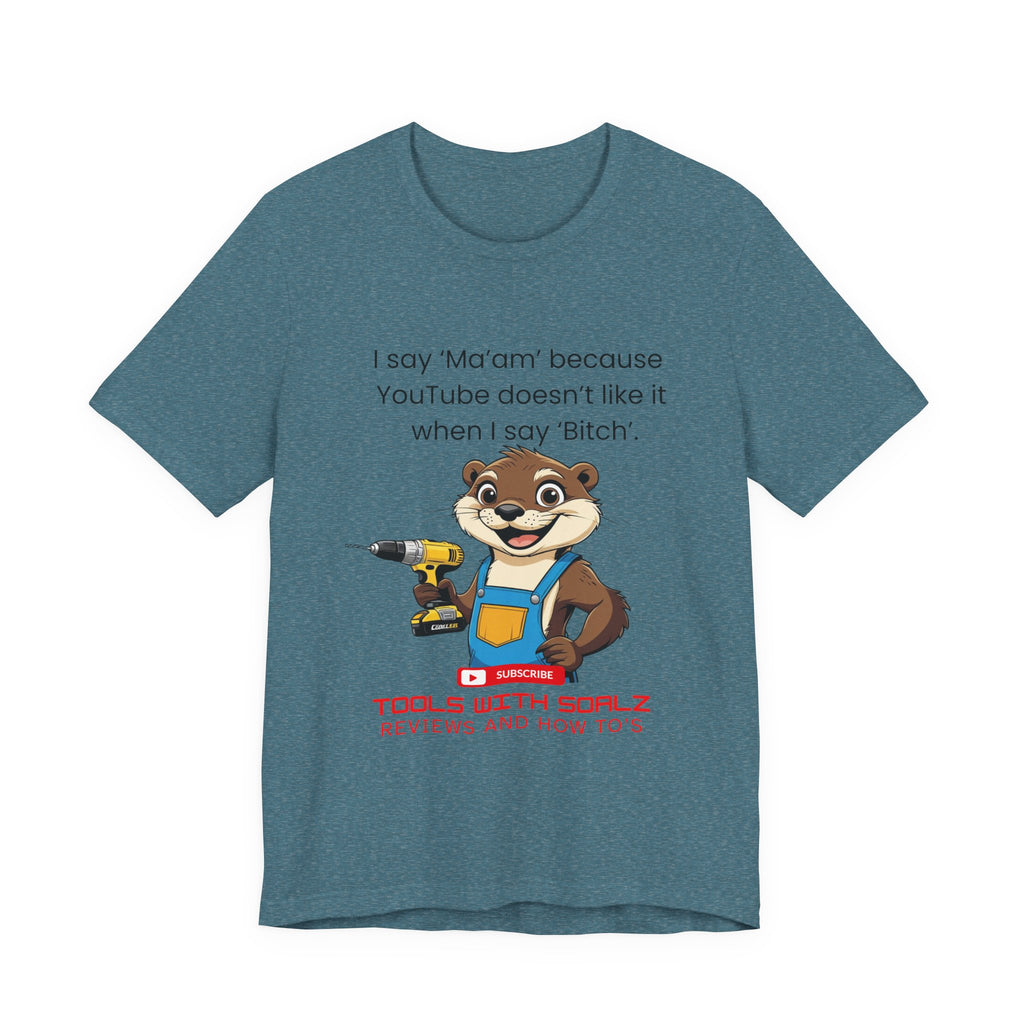 Ma'am, Tools with SoAlz, DIY Enthusiast Tee, Humor Shirt for Handyman, Birthday Gift for Dad, Casual Wear, YouTube Inspired T-Shirt