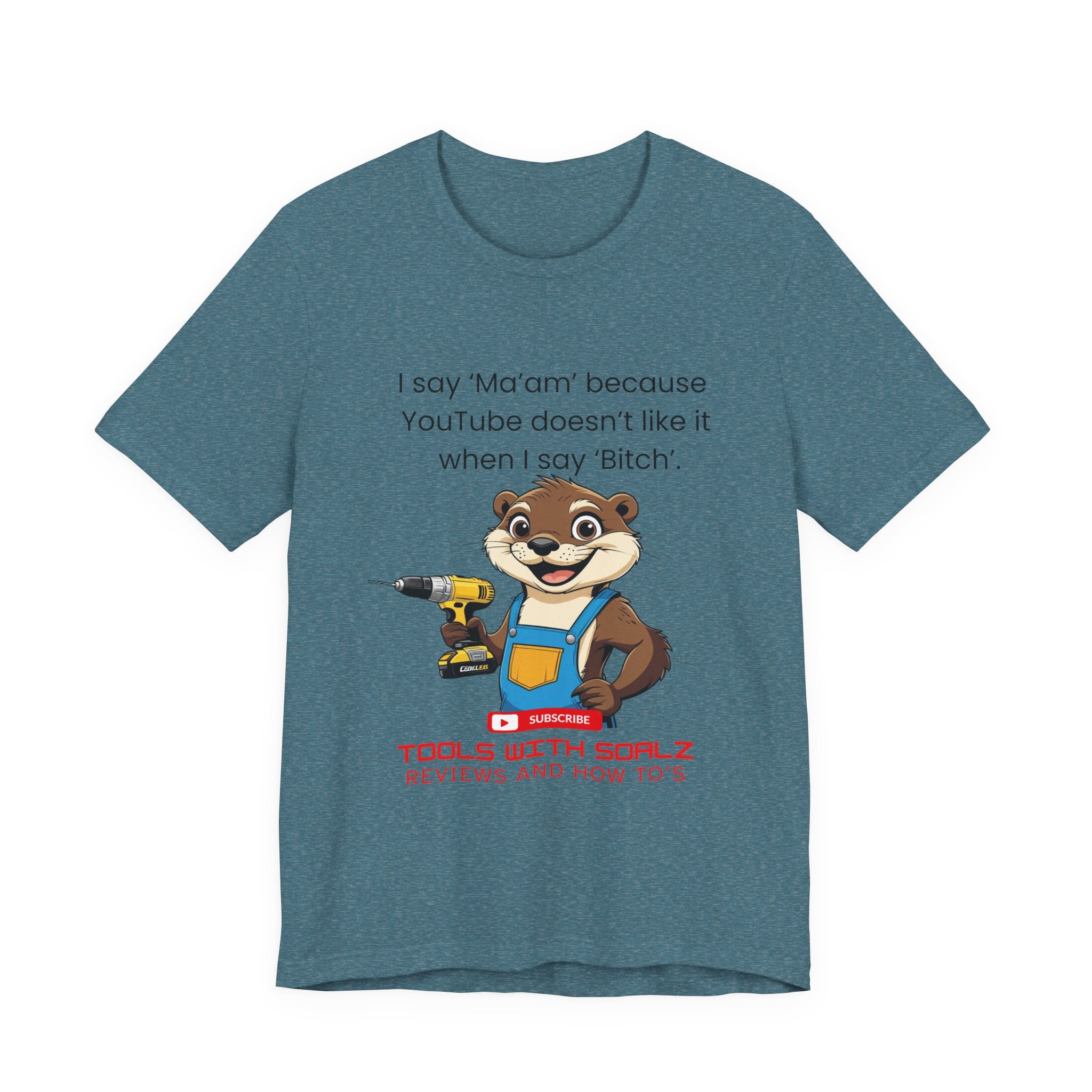 Ma'am, Tools with SoAlz, DIY Enthusiast Tee, Humor Shirt for Handyman, Birthday Gift for Dad, Casual Wear, YouTube Inspired T-Shirt
