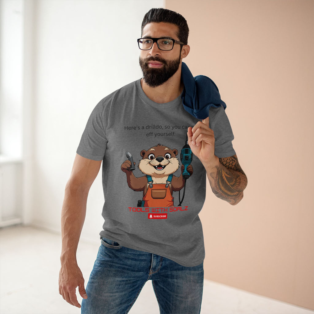 Drilldo, Tools with SoAlz Quirky Humor Shirt, DIY Gift for Handyman, Birthday Apparel, Unique Workwear