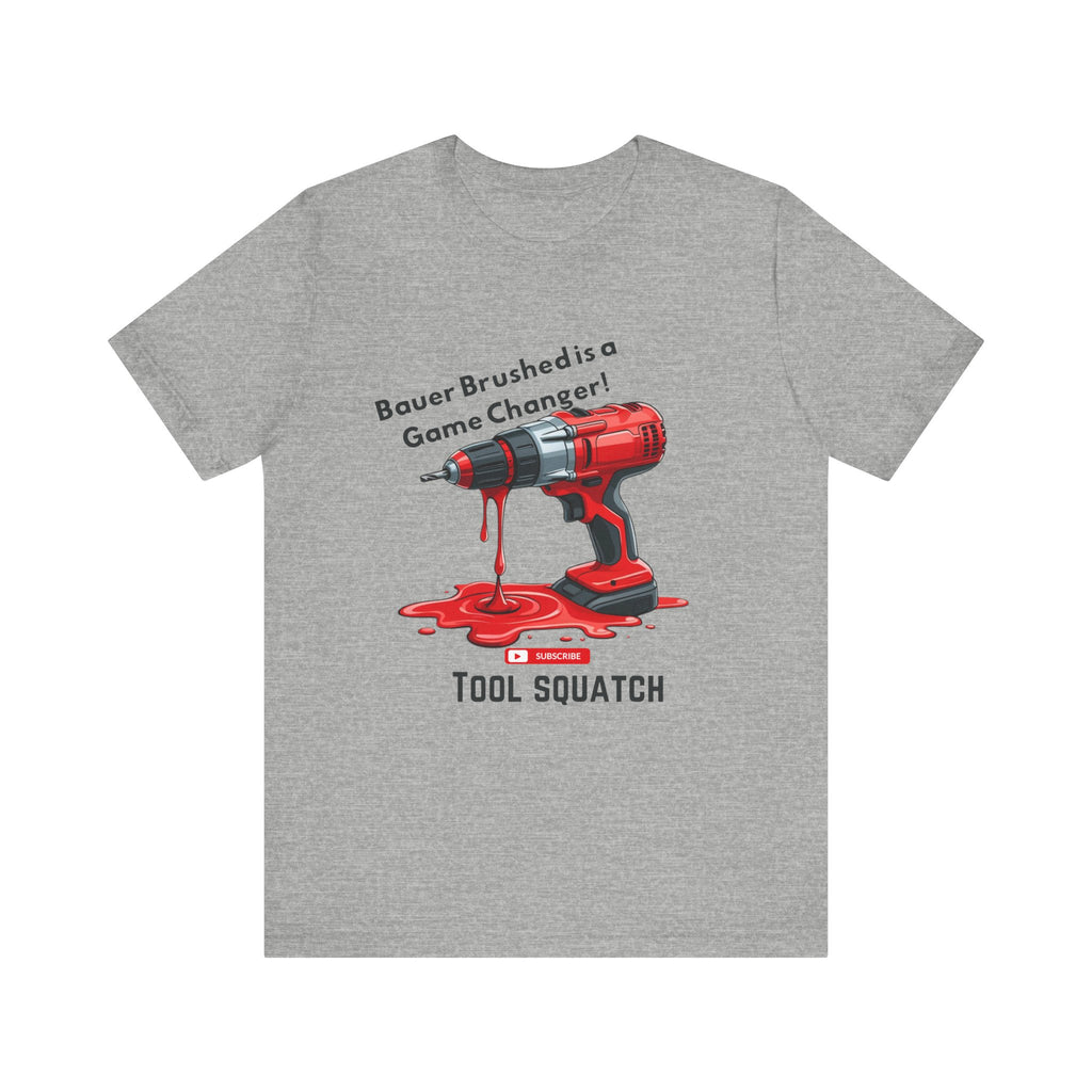Game Changer, Funny Drill Graphic Tee - Tool Squatch, Casual Shirt for DIY Lovers, Gift for Handyman, Father's Day or Birthday T-Shirt