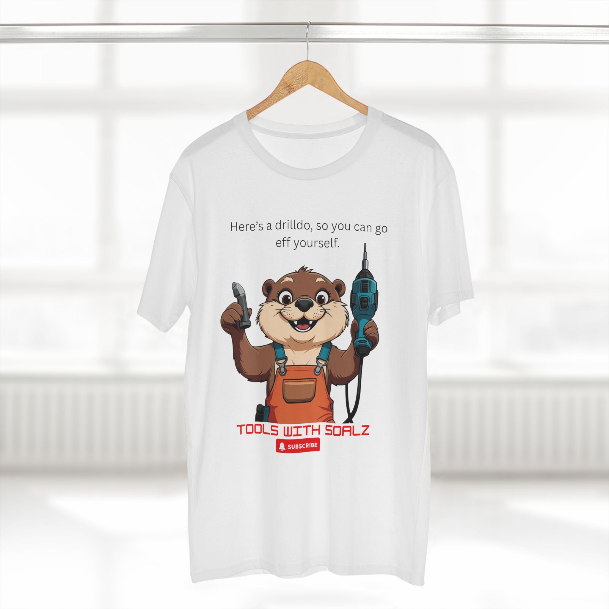 Drilldo, Tools with SoAlz Quirky Humor Shirt, DIY Gift for Handyman, Birthday Apparel, Unique Workwear